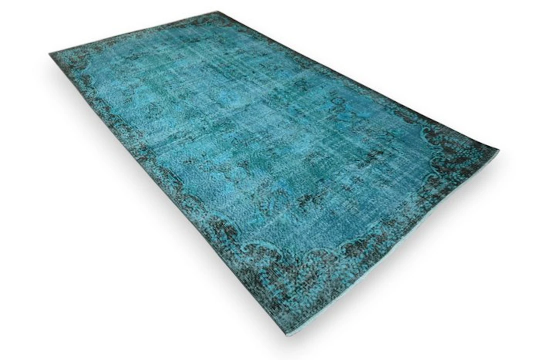 Blue vintage - Rug - 295 cm - 165 cm - √ handmade √ certificate