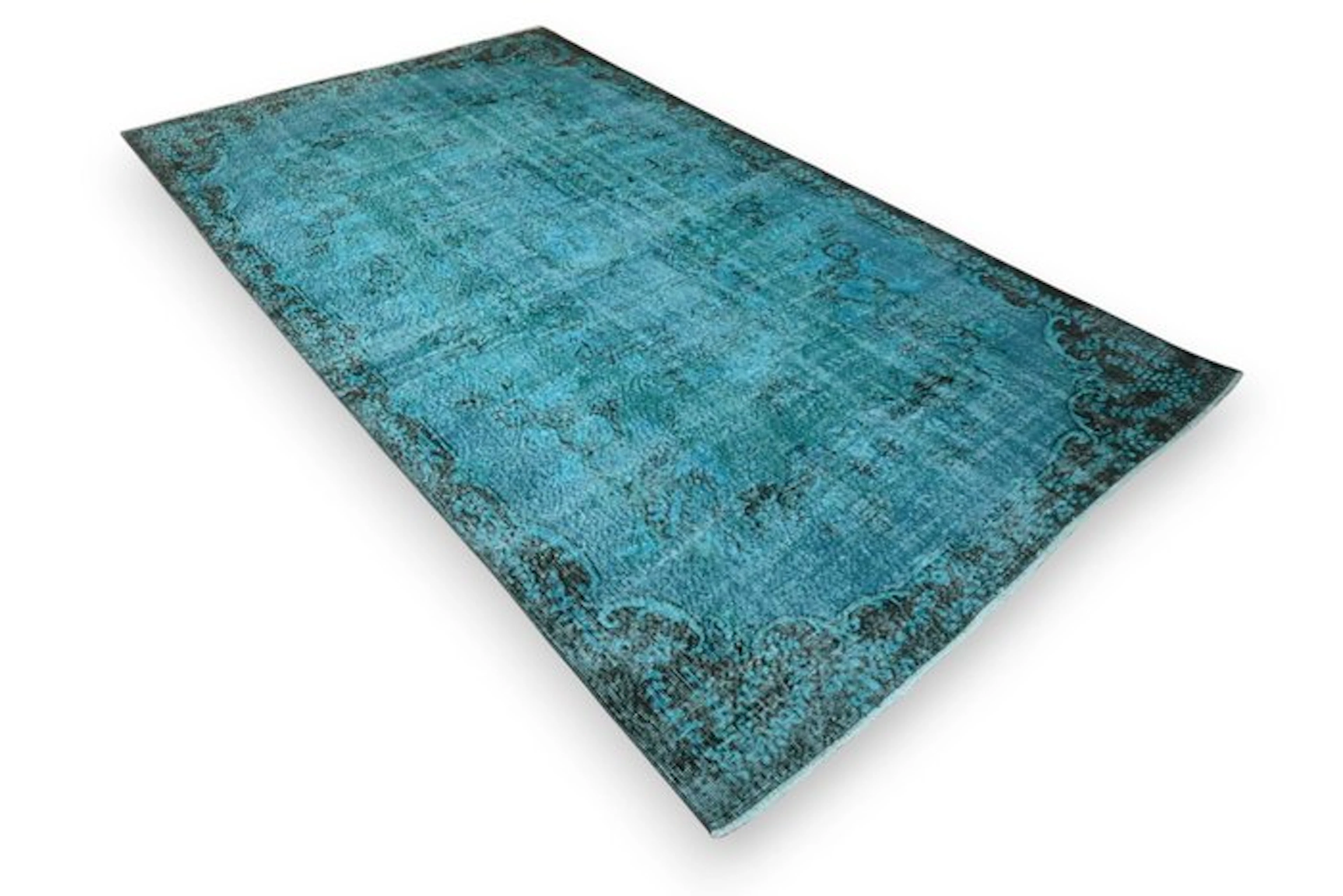 Blue vintage - Rug - 295 cm - 165 cm - √ handmade √ certificate