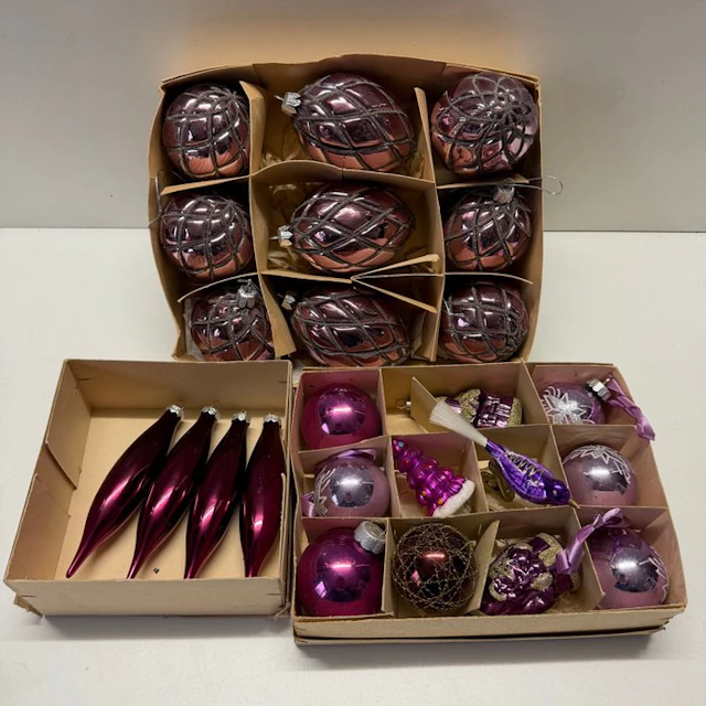 Christmas decoration (24) - Glass, Metal, Plastic, Cotton