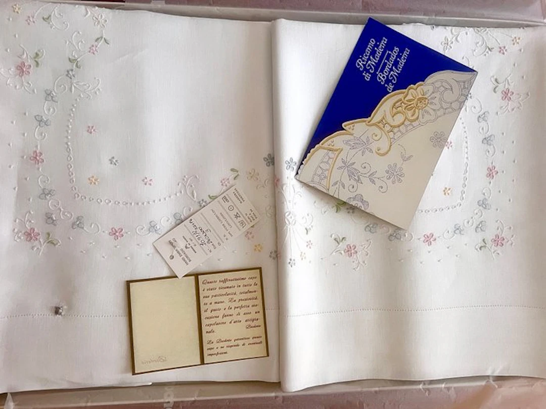 Broderie - Bed sheet - 300 cm - 240 cm