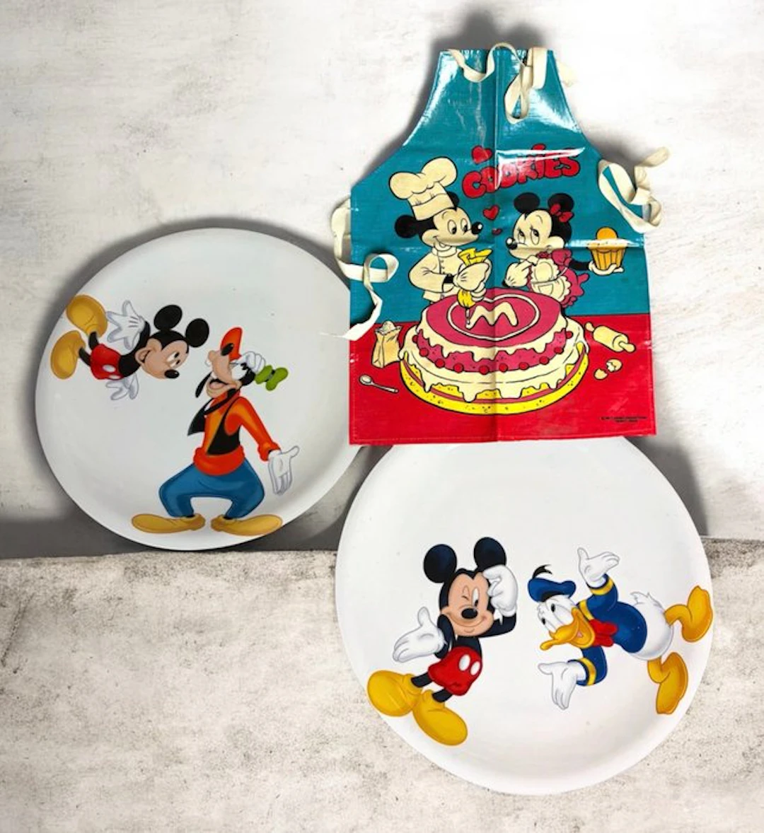 Disney - Plate (3) - Ceramic, Cotton