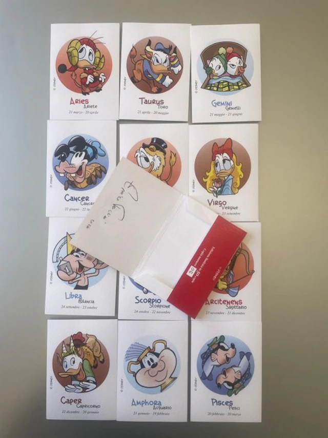 Enrico Faccini - 12 Offset Print - Topolino - Firmato
