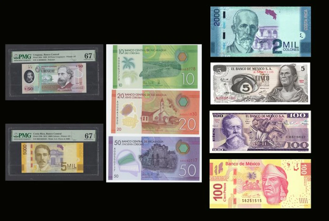 World. - 9 Banknotes - Various Dates (No reserve price)