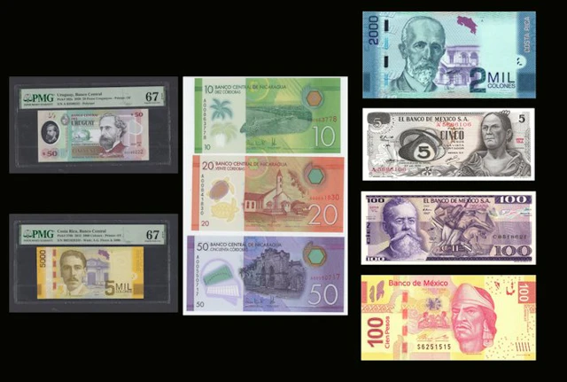 World. - 9 Banknotes - Various Dates (No reserve price)