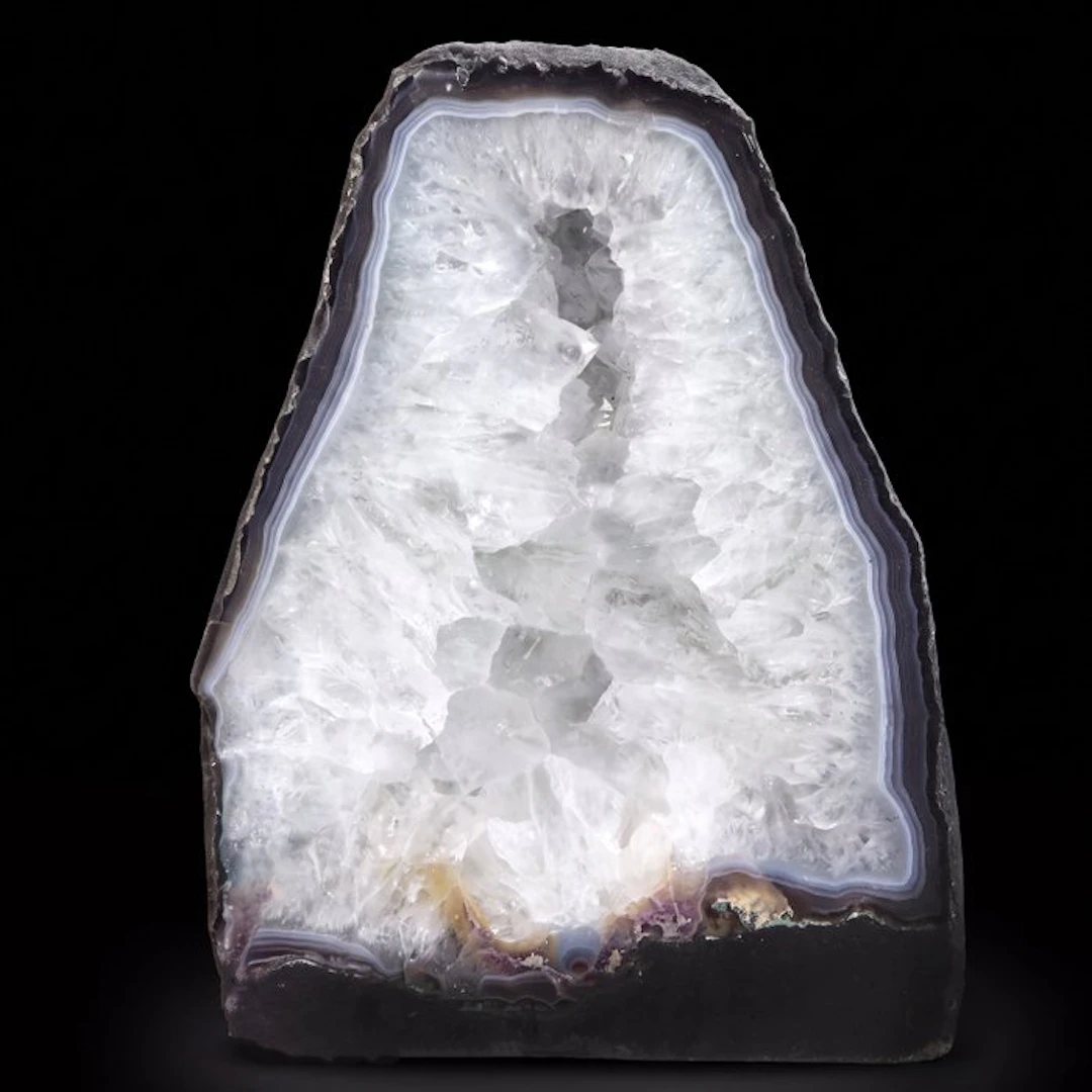 Crystal Quartz & Agate - Geode - 31x21x15 cm- 13.5 kg