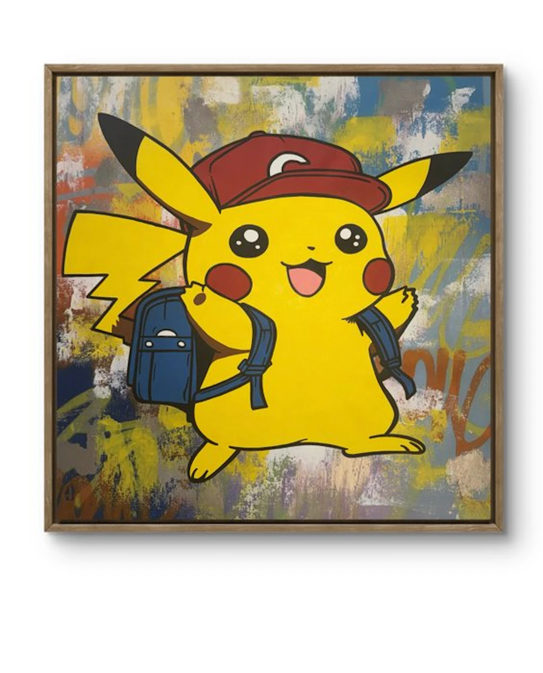 isem (1985) - Pikachu X Pokémon X back to school (size 67x65cm 100% hand paint)