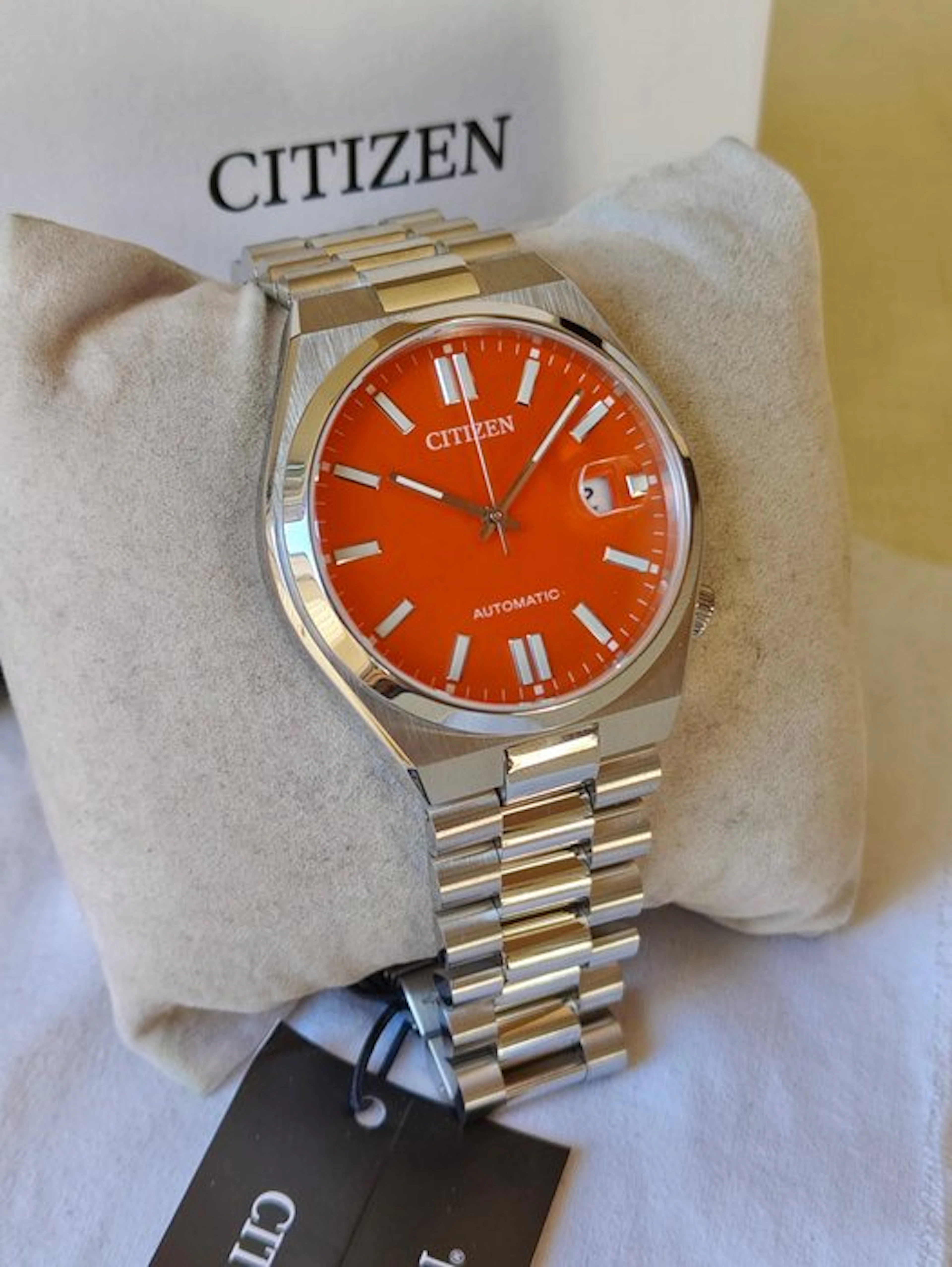 Citizen - Automatic Tsuyosa Orange - No reserve price...
