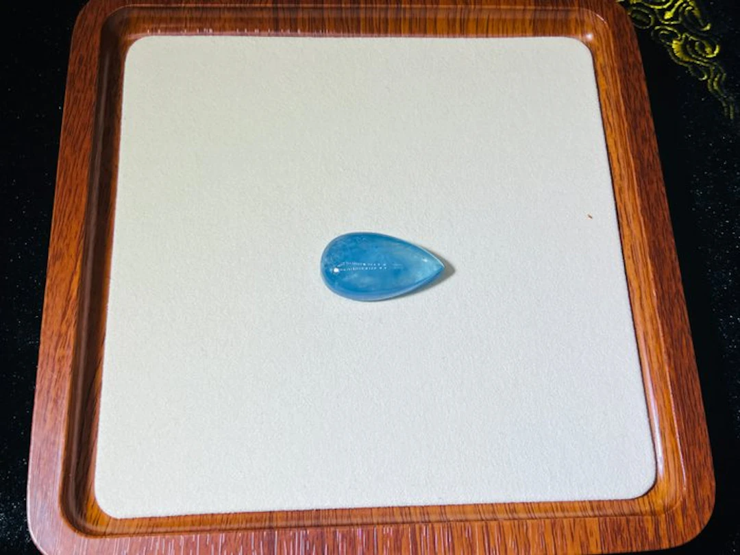 ***NO RESERVE*** Aquamarine Cabochon AAA Quality – A Rare...