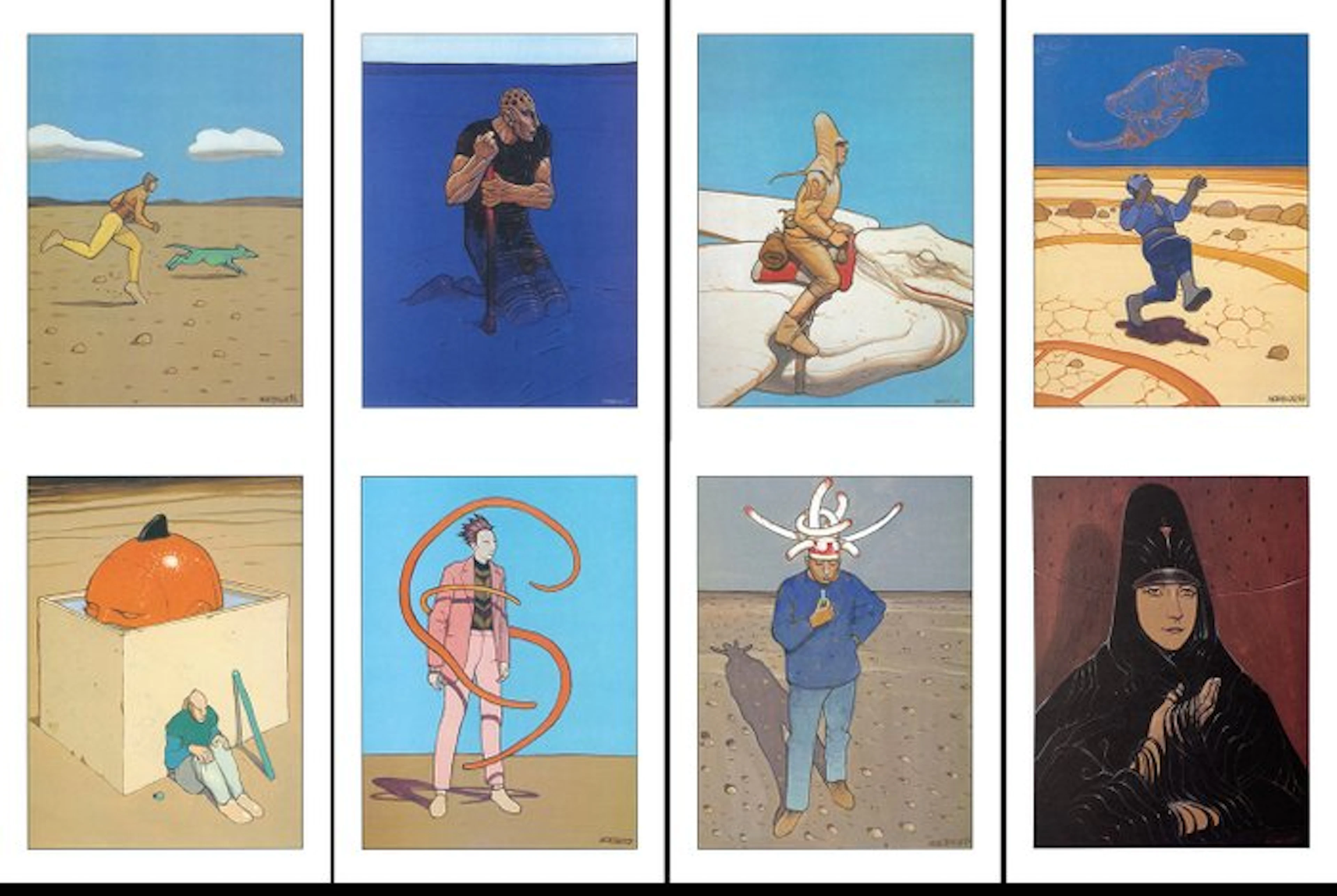 Moebius - 8 Offset Print - Starwatcher & others