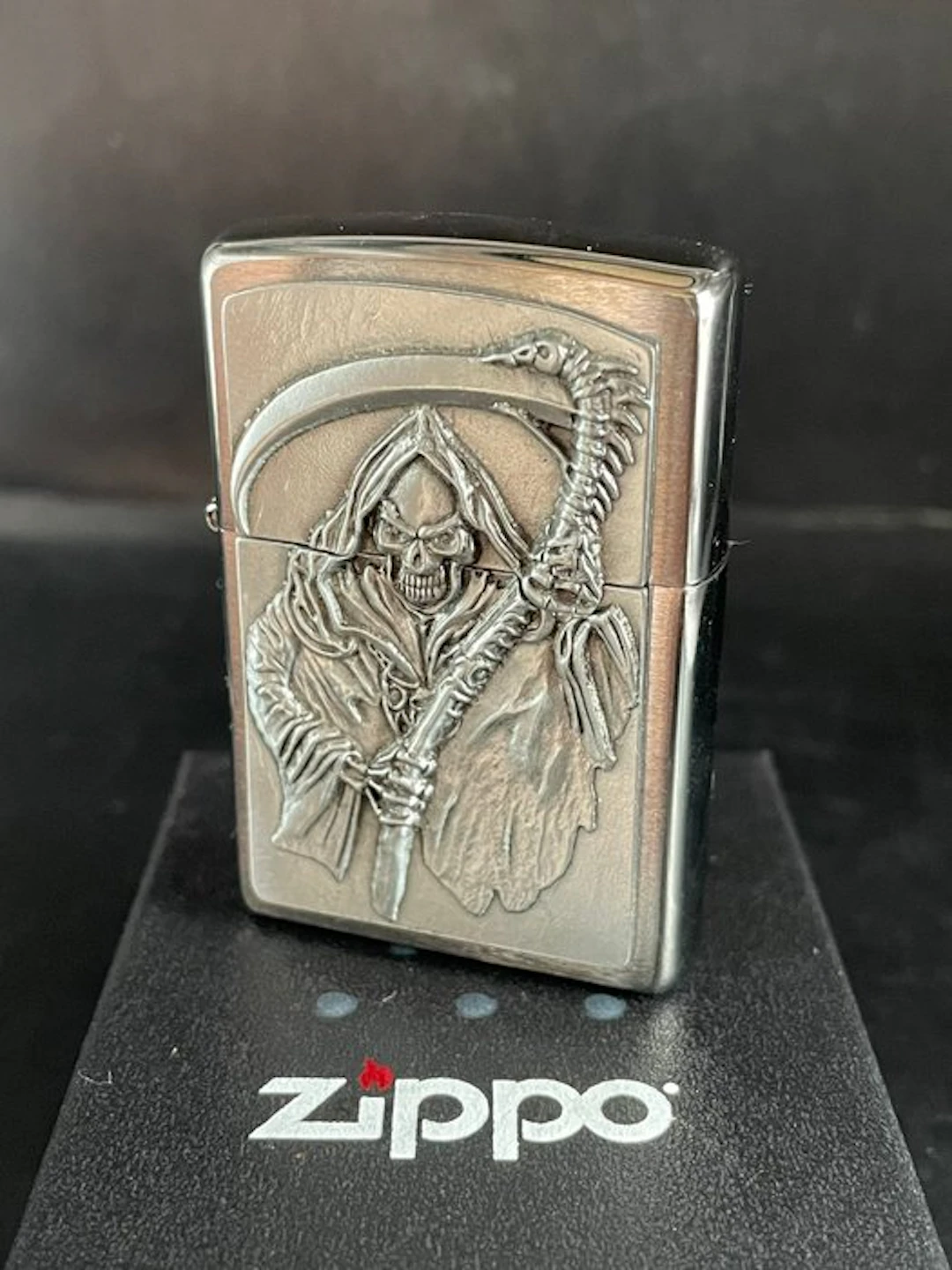 Zippo - Zippo FAUCHEUSE - No reserve price - Lighter - Steel (stainless), Brass
