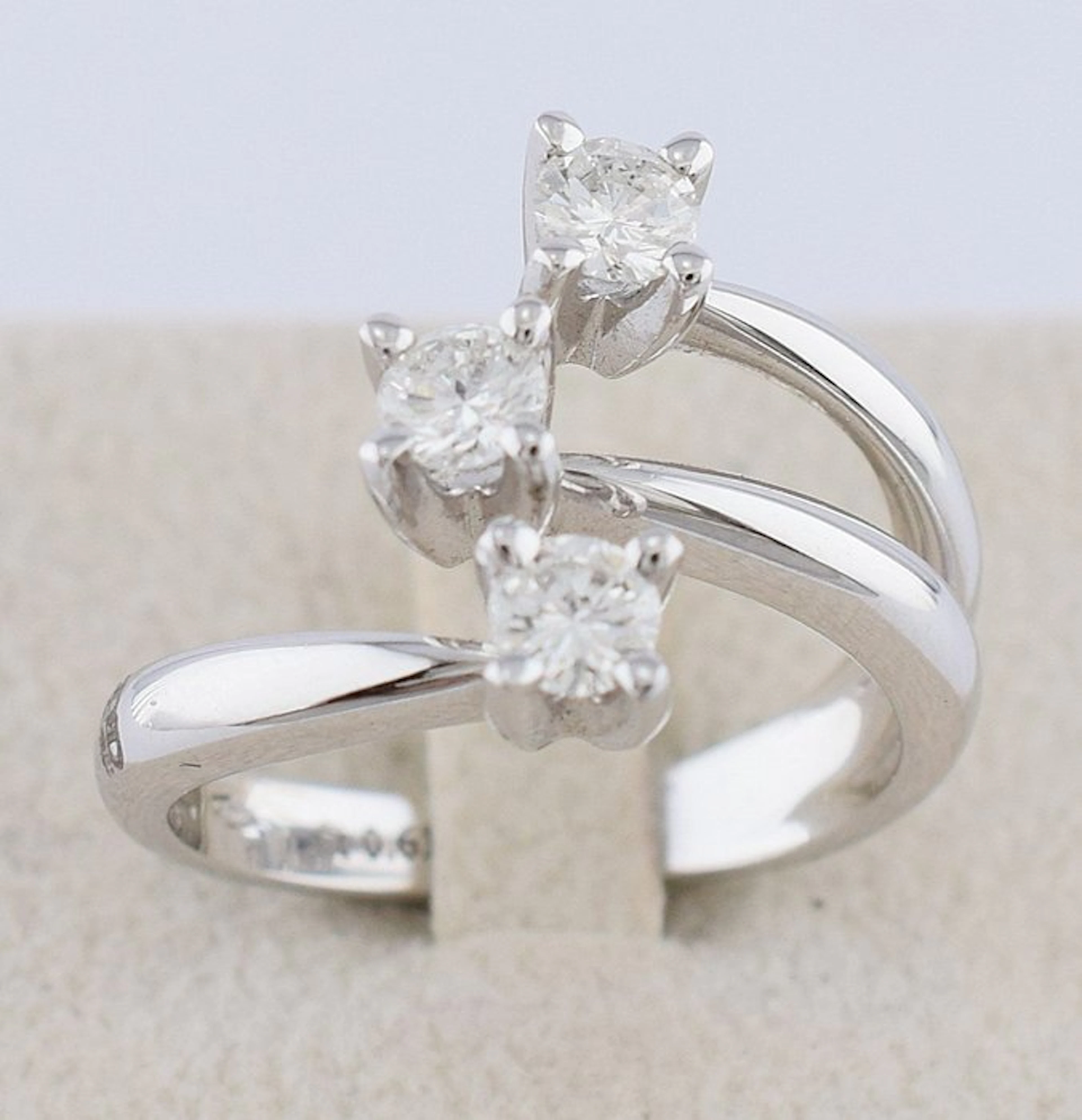 DD Gioielli - Ring - 18 kt. White gold - 0.61ct. tw. Diamond (Natural)