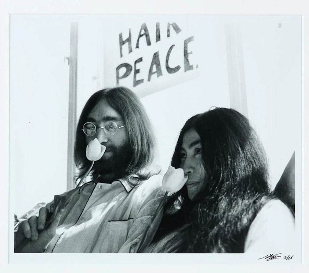 Nico Koster (1940) - John Lennon and Yoko Ono - Room 902