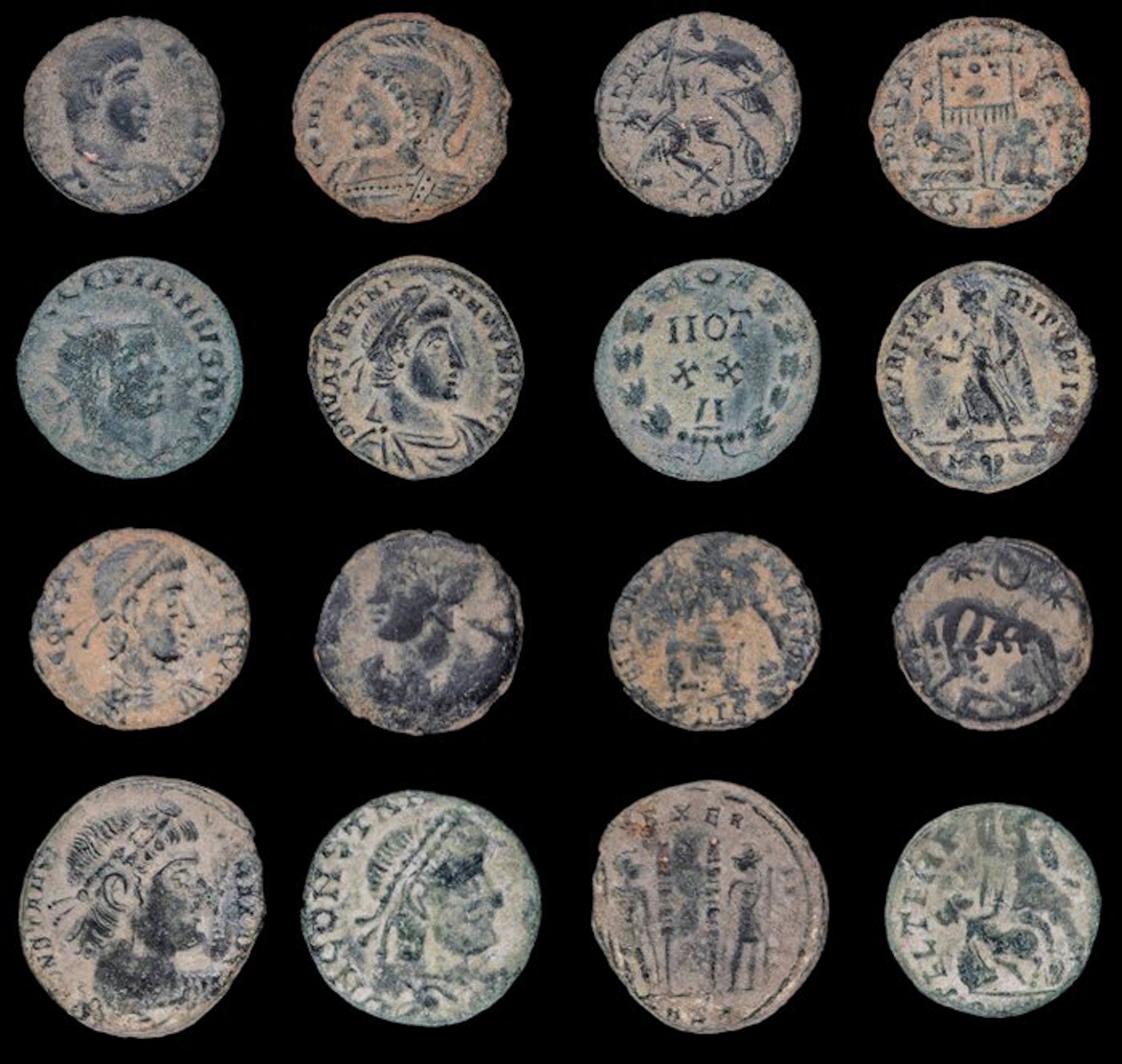 Roman Empire Lot of 8 coins minted between the 3rd and 4th centuries AD