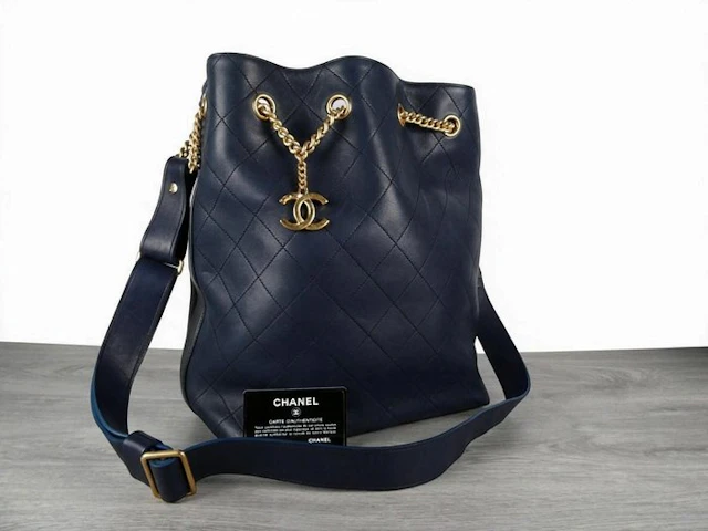 Chanel - 'On My Shoulder' Drawstring Bucket - Bag