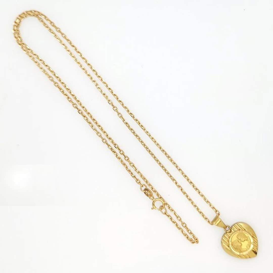 Necklace with pendant - 18 kt. Yellow gold