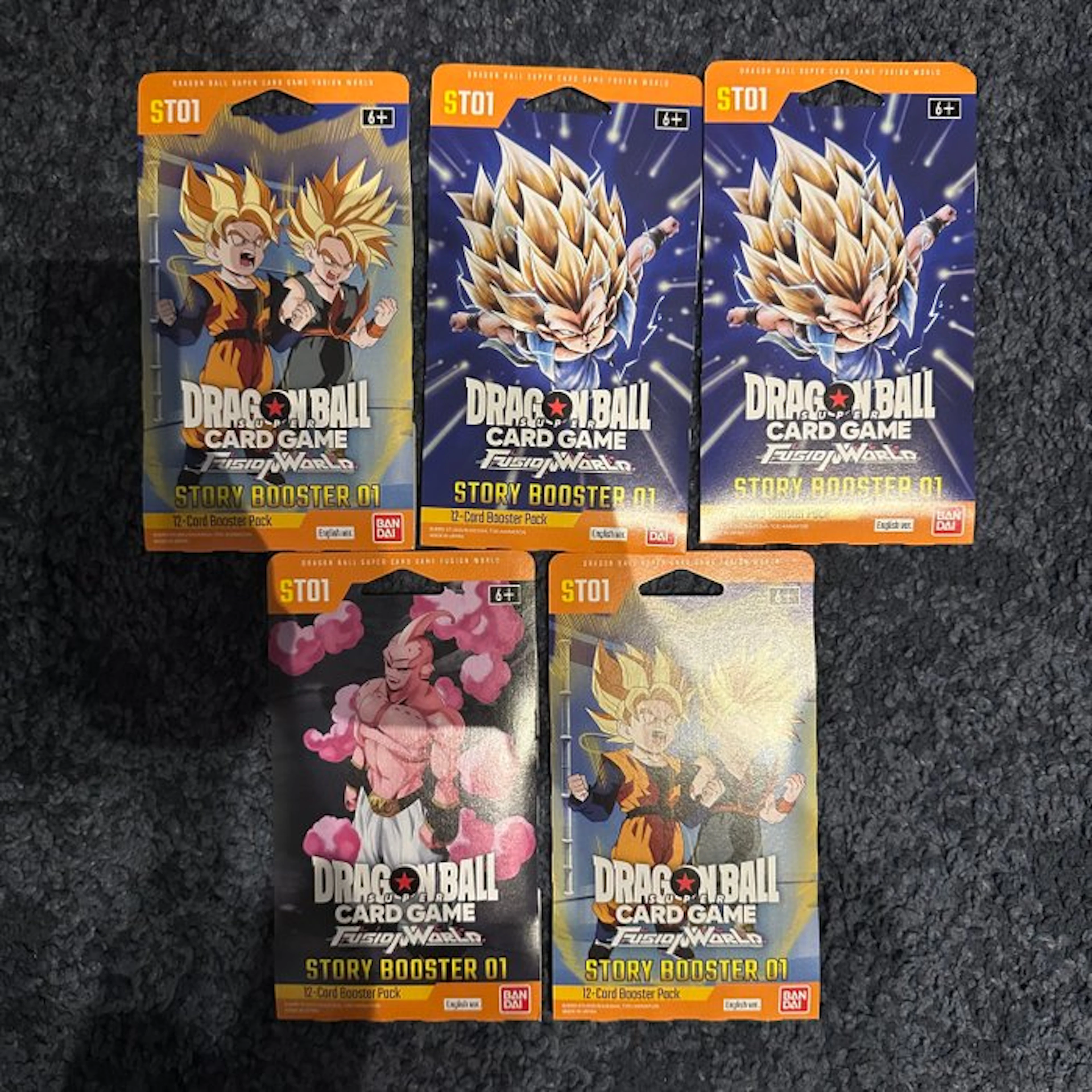 Bandai - 5 Booster pack - Dragon Ball - Story Booster 01