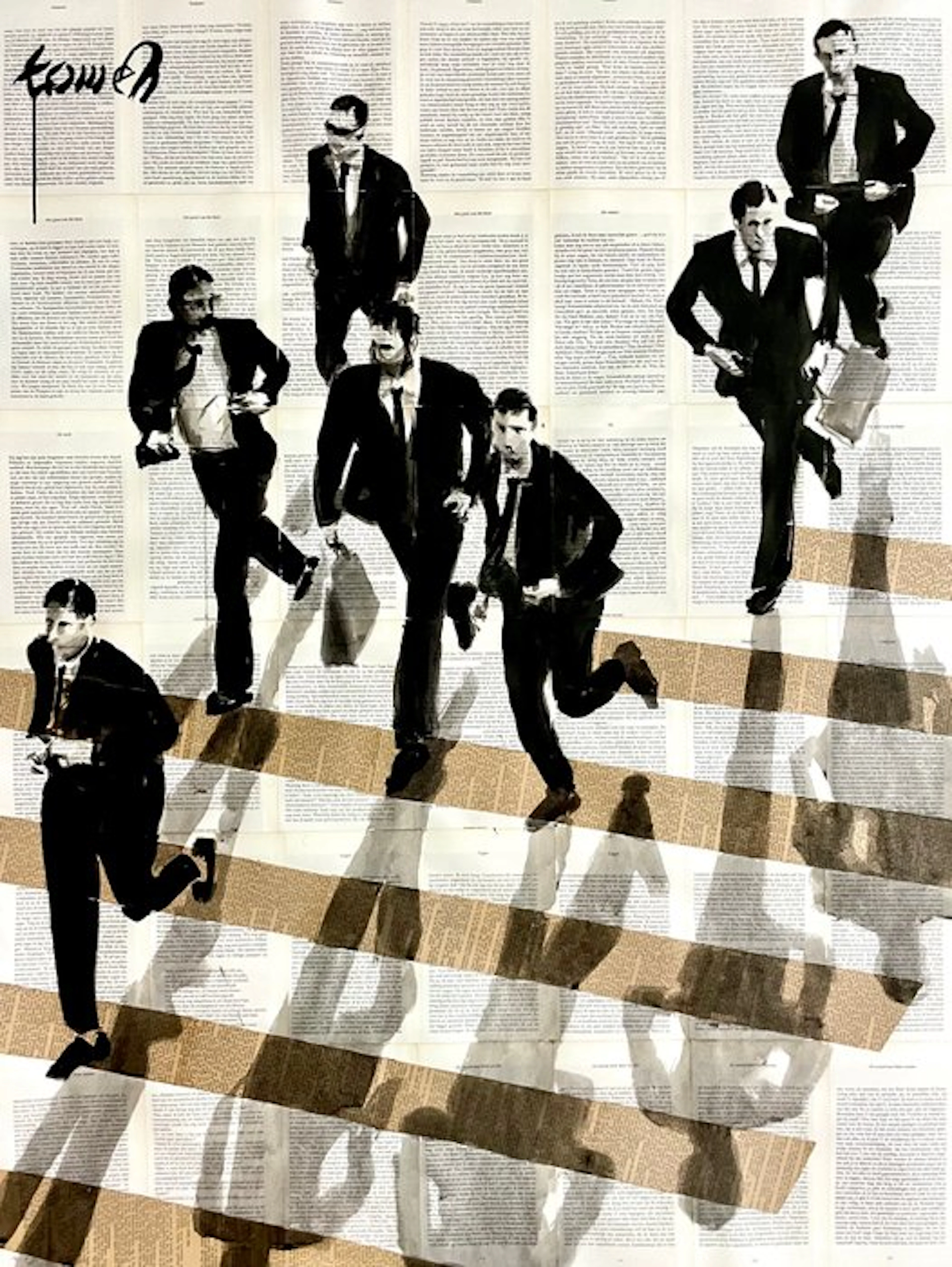 TOMEH 1988 - “Bodyguards” – XL Original Painting – Ink...