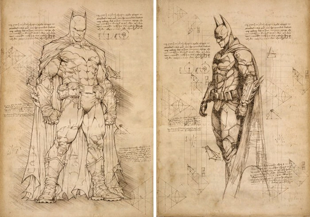 Boriani - 2 x Batman, Da Vinci Series - limited edition