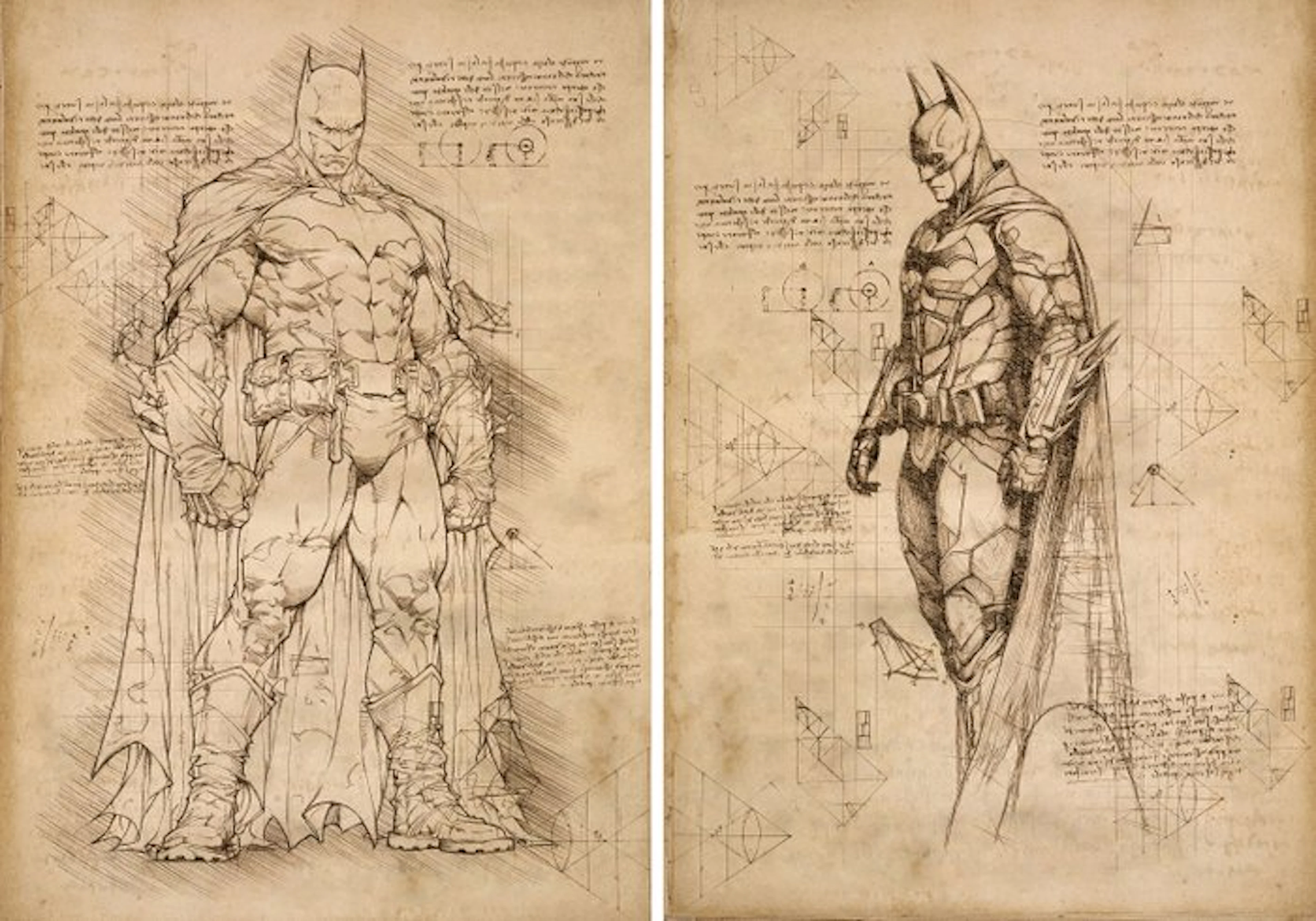 Boriani - 2 x Batman, Da Vinci Series - limited edition