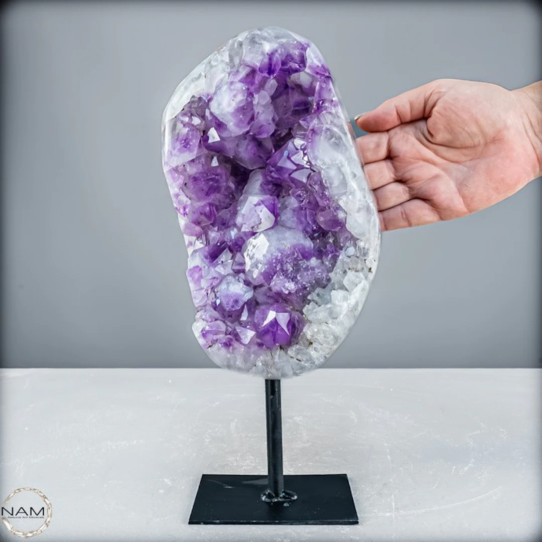 Natural amethyst druzy on a stand. Wonders of Nature- 3969.71 g