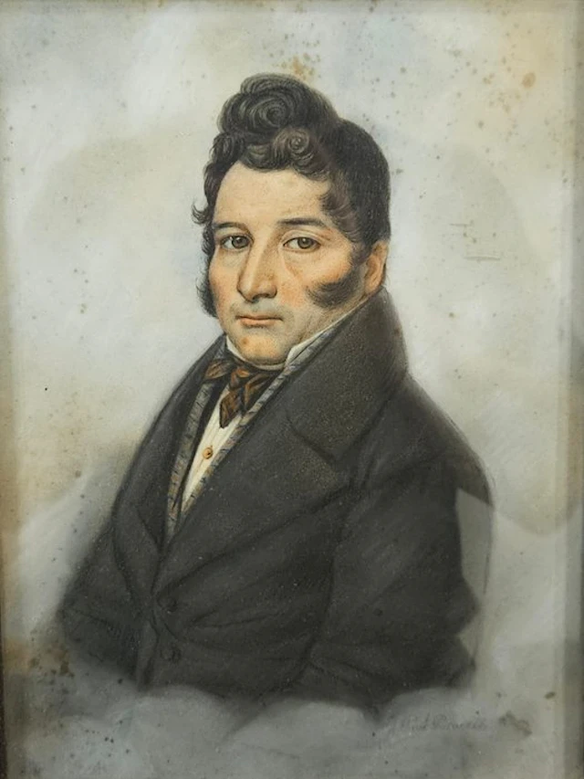 Escuela romántica europea (XIX) - Retrato de Caballero