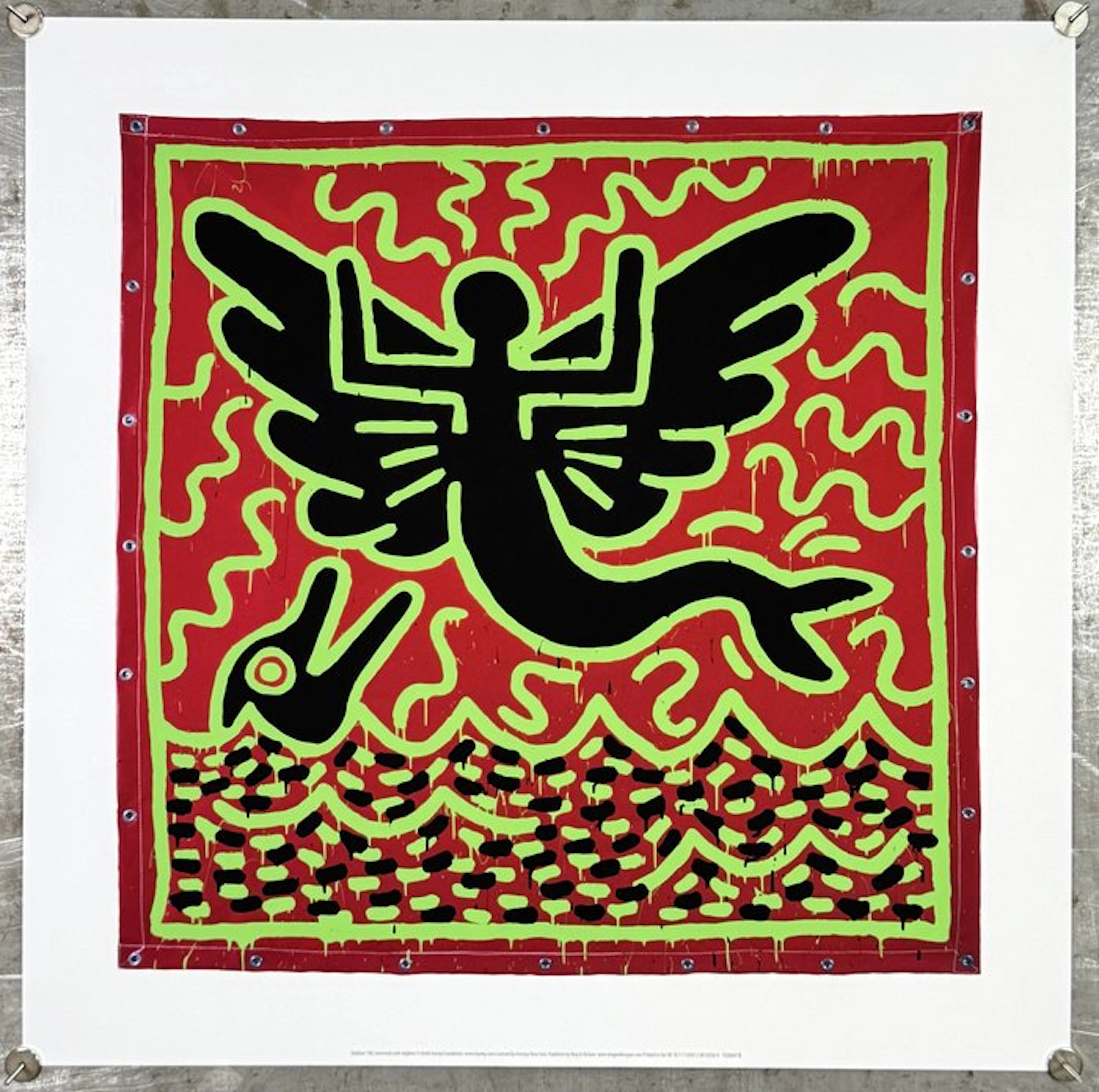 Keith Haring - Untitled 1982 (Mermaid with Dolphin) | COA...