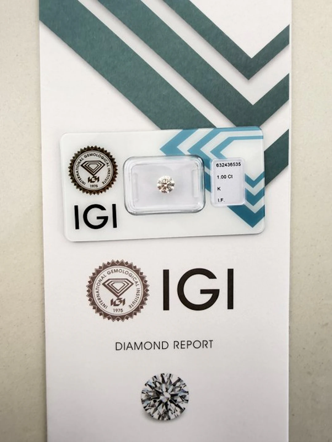 No reserve price - 1 pcs Diamond (Natural) - 1.00 ct...