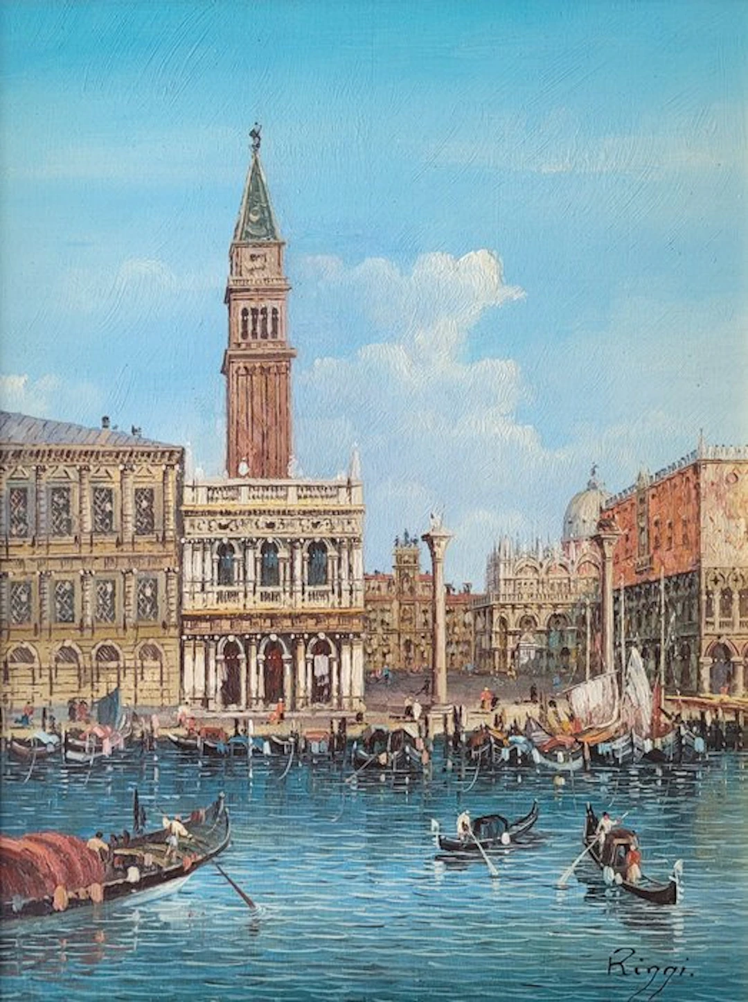 Paolo Rizzi (XX) - Venetië ~ Piazza San Marco
