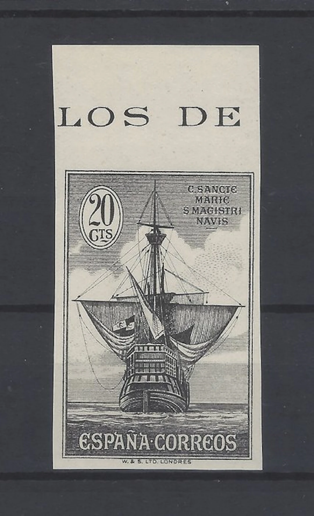 Spain 1930 - Rarest Colon-error of color—without denting - Edifil Esp. nº 538cc