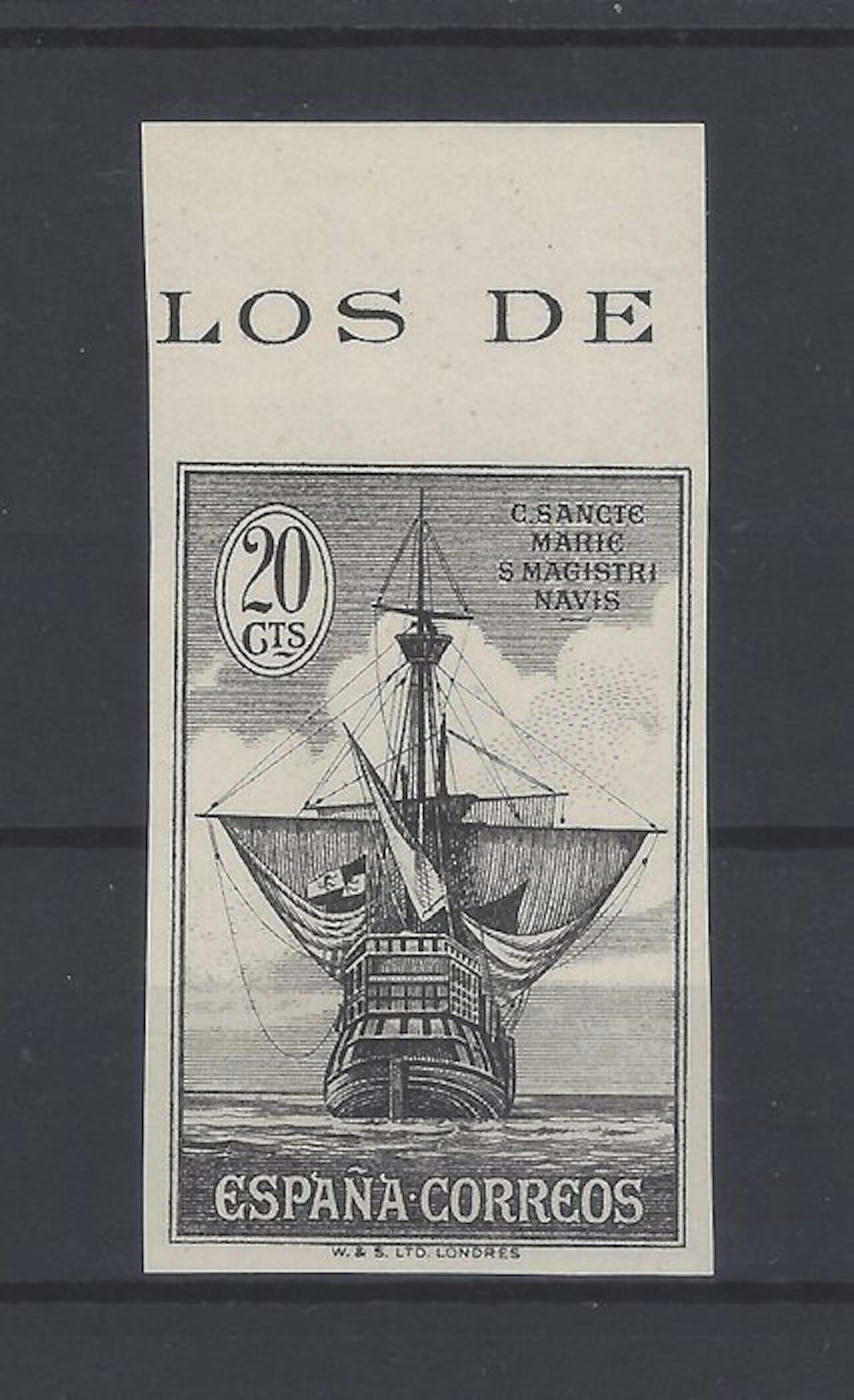 Spain 1930 - Rarest Colon-error of color—without denting - Edifil Esp. nº 538cc