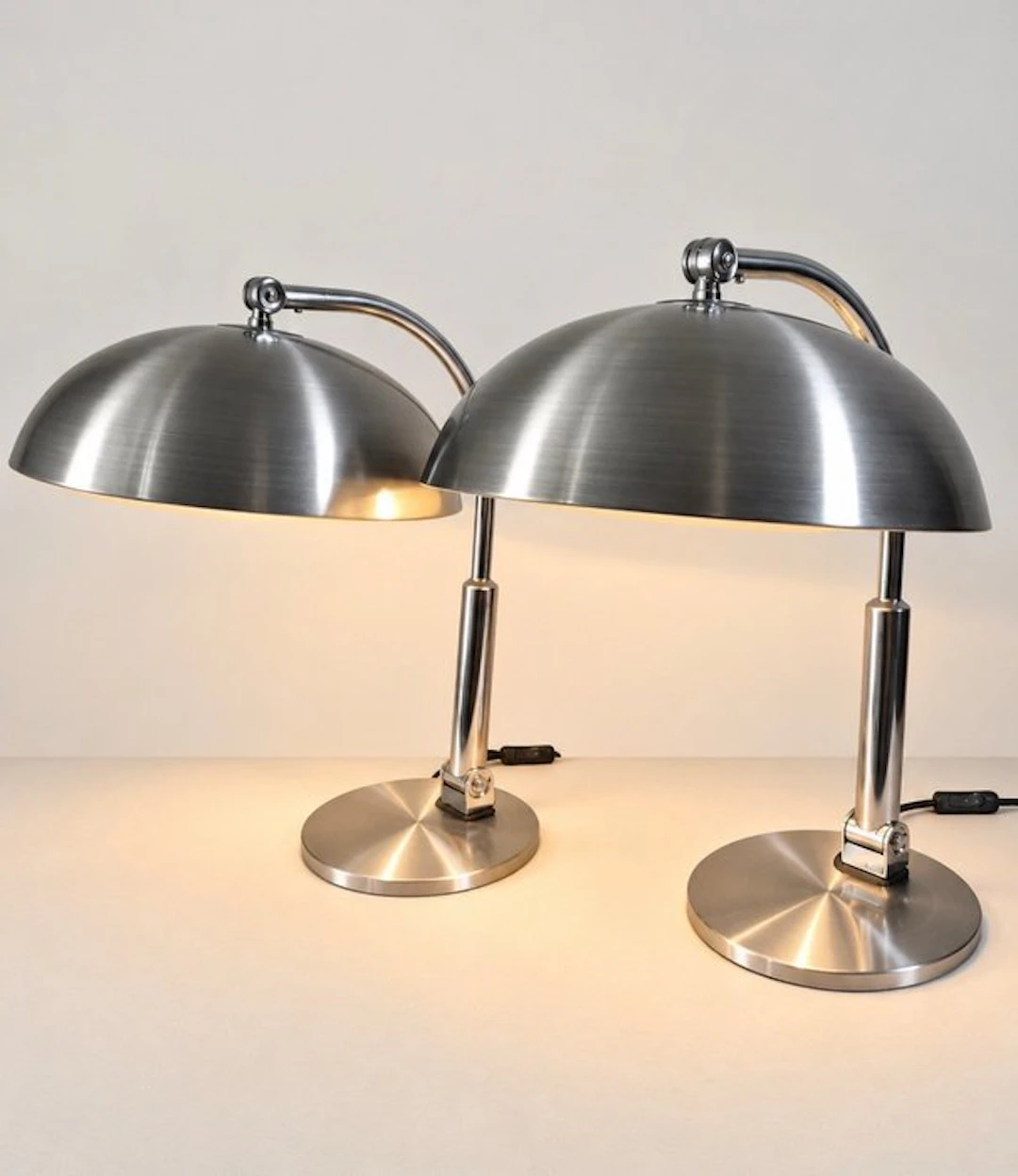 Hala - Table lamp (2) - Office Chique - Chrome, Steel - Set
