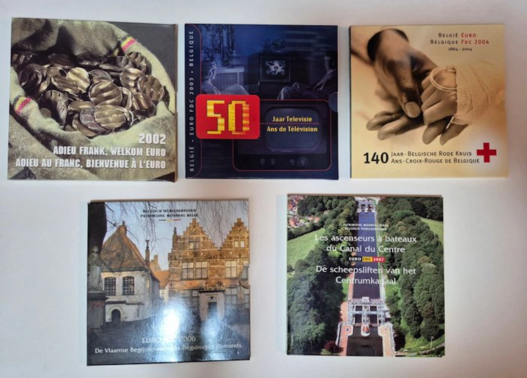 Belgium. Year Set (BU) 2002/2007 (5 sets) (No reserve price)