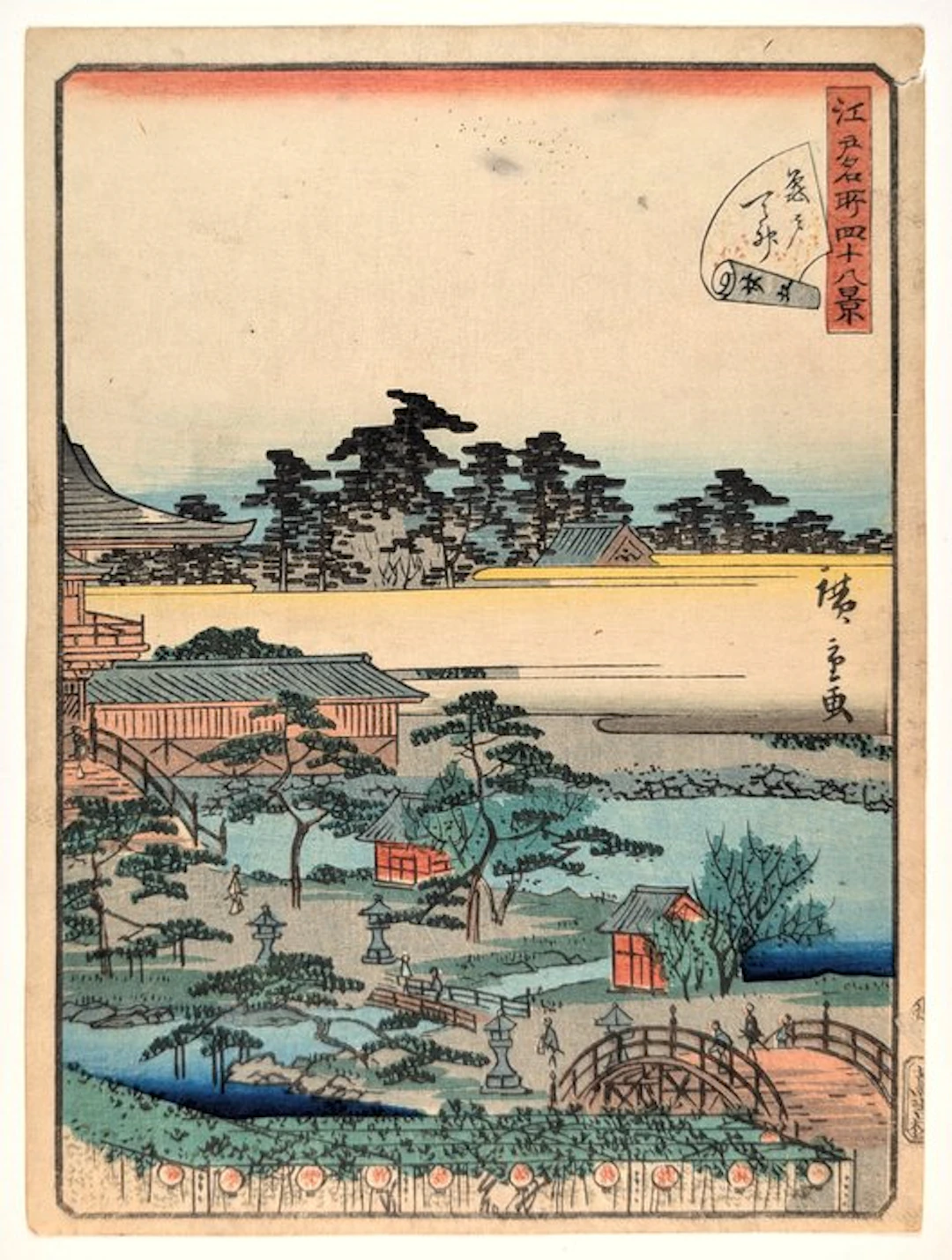 Kameido Tenjin Shrine · 48 FAMOUS VIEWS OF EDO ·...