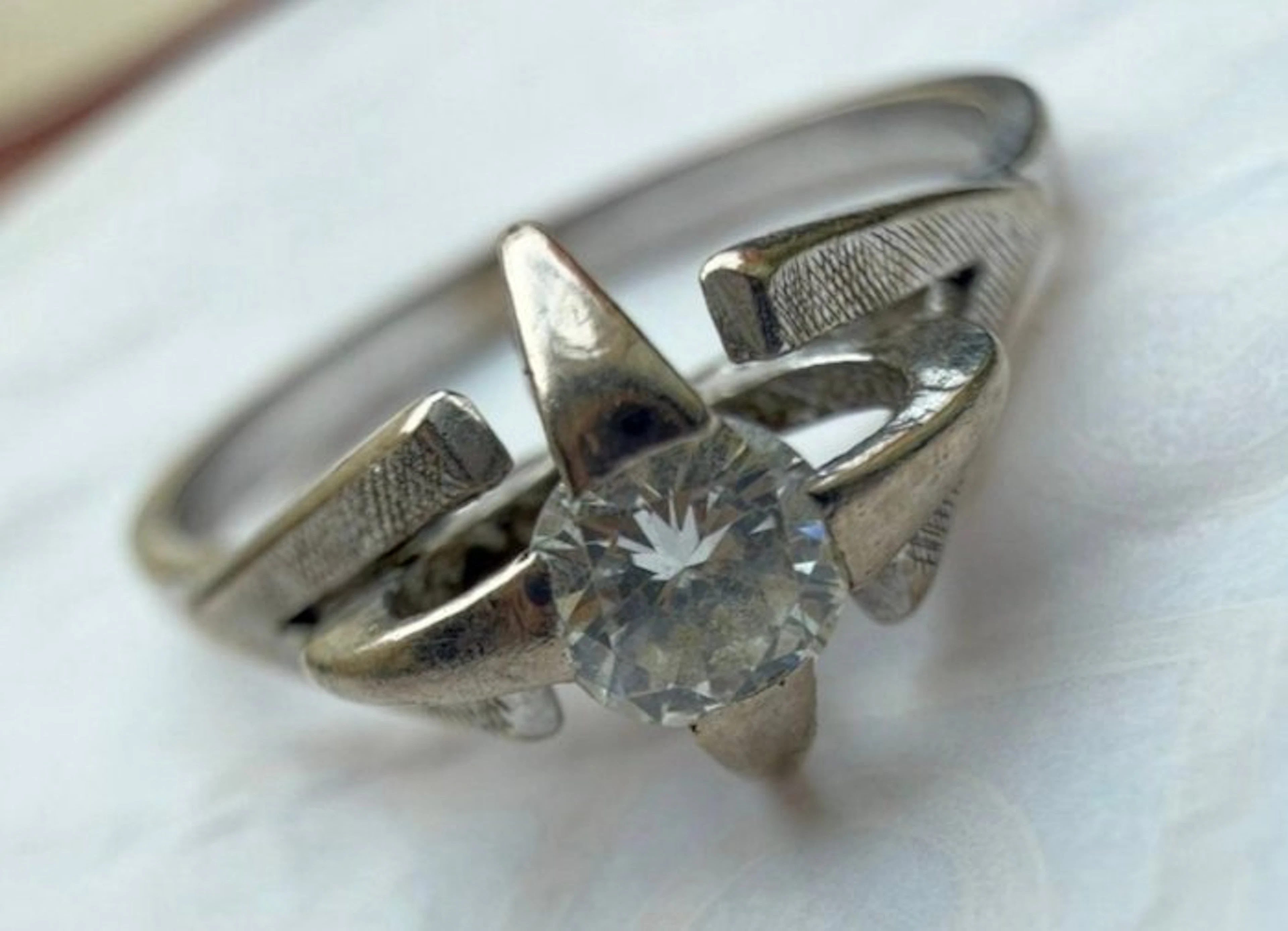 No reserve price - Engagement ring - 18 kt