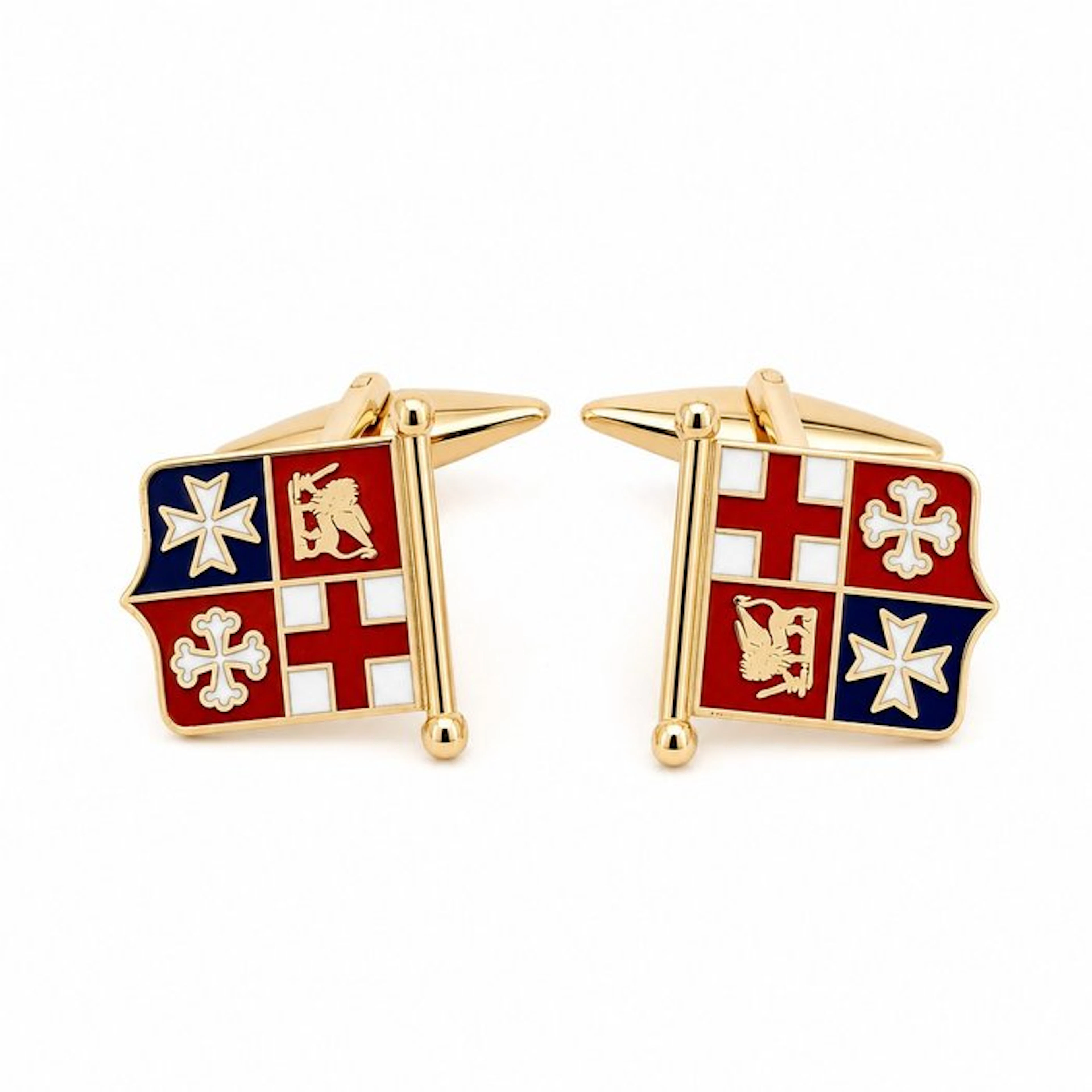 Cufflinks - 18 kt. Yellow gold - Made in Italy - GIOVEPLUS