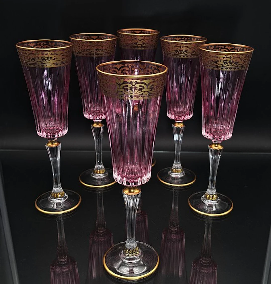 Artemisia - Champagne flute (6) - Crystal