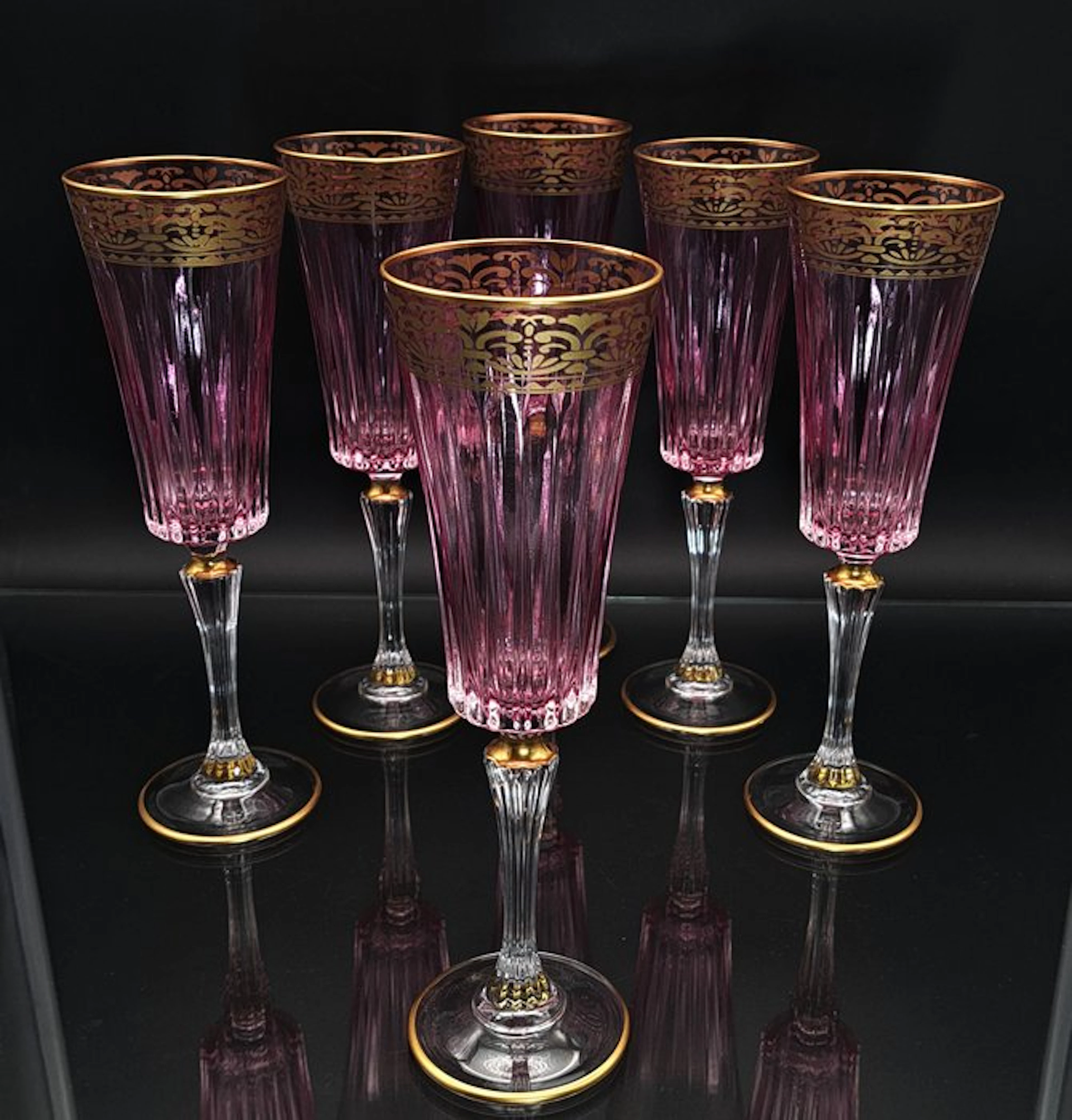 Artemisia - Champagne flute (6) - Crystal