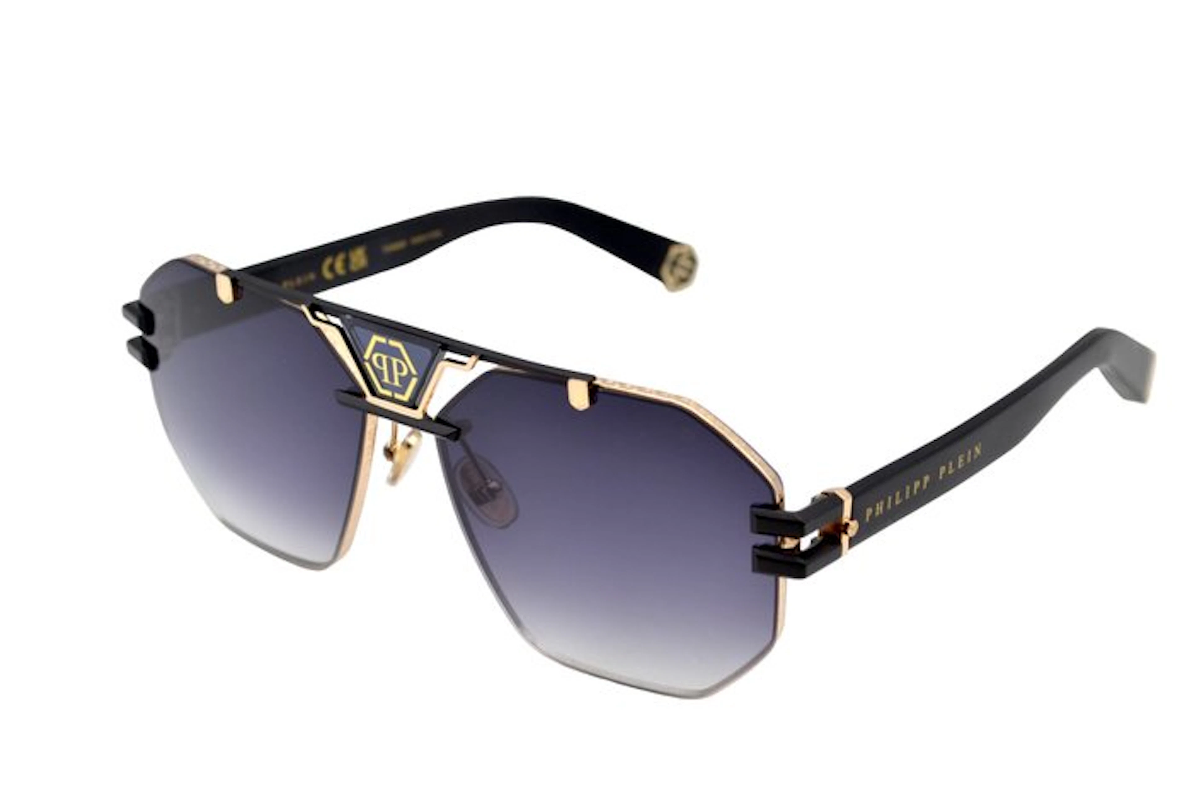 Philipp Plein - PLEIN ICON SPP077 - Gold Metal Aviator...