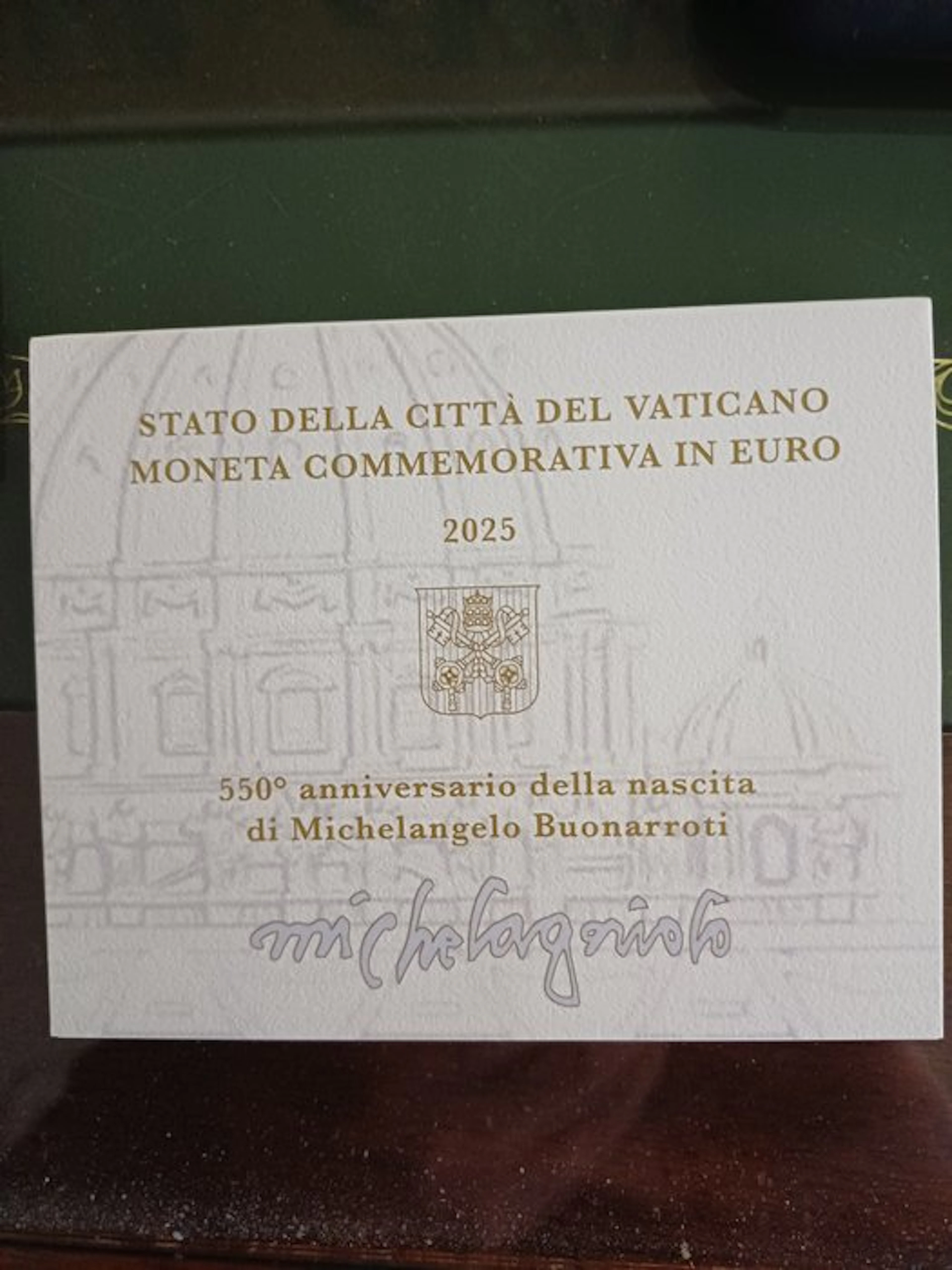 Vatican. 2 Euro 2025 "Michelangelo" (No reserve price)