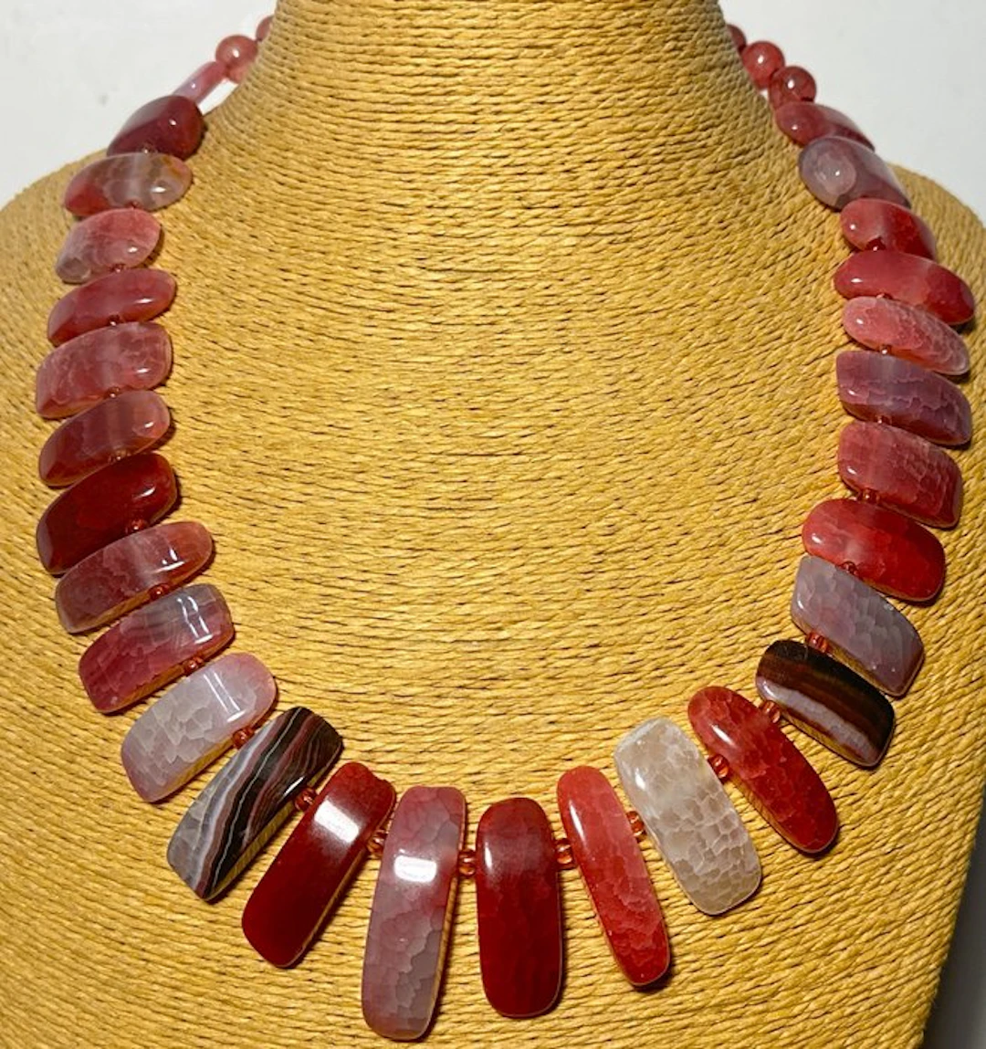 Natural pink Brazilian agate