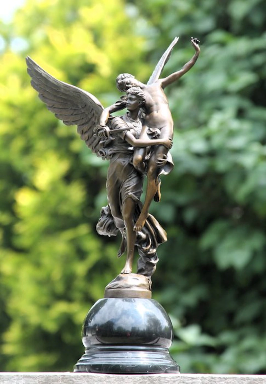 Sculpture, gloria victus - 49 cm - bronze marble