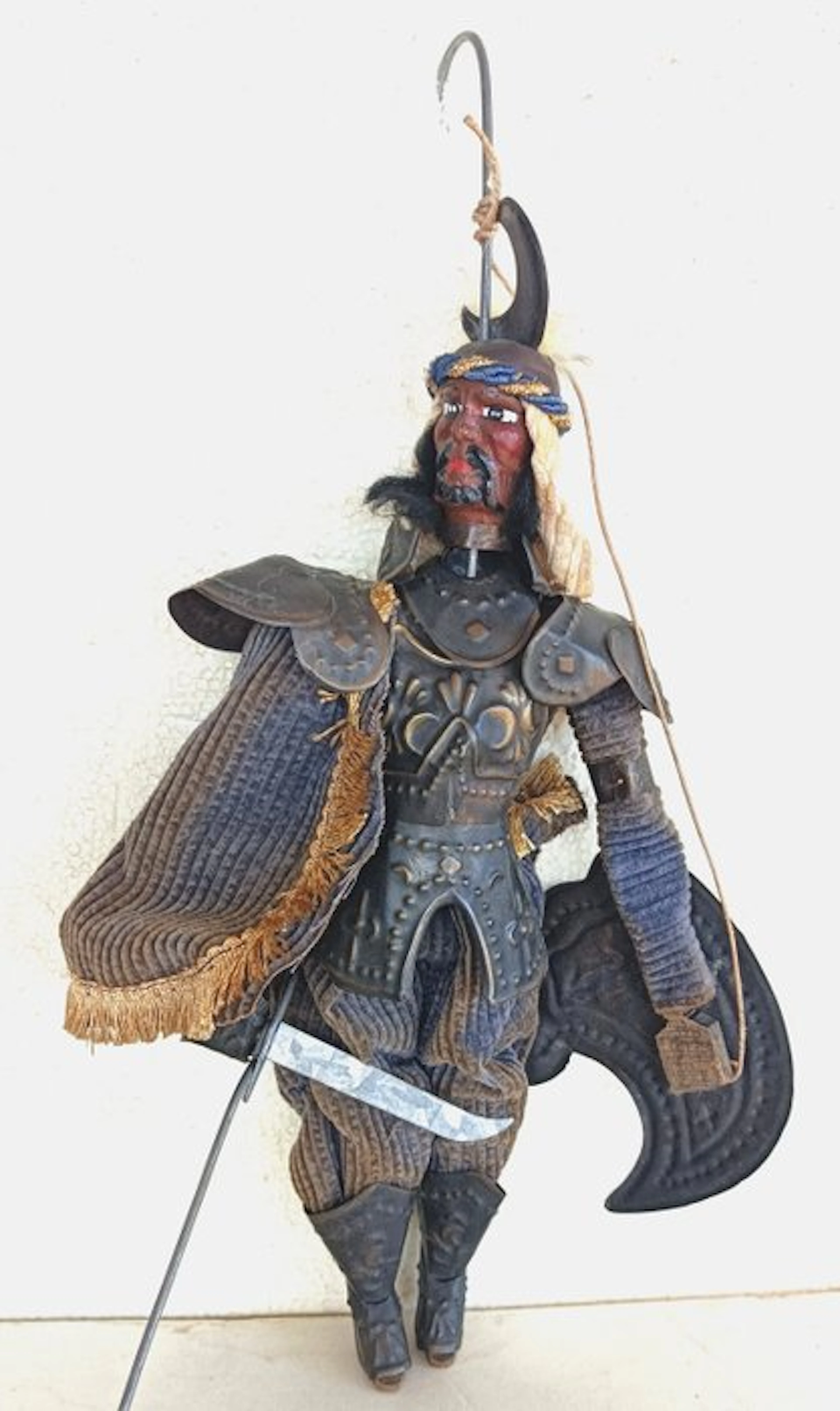 Dust cover - Iron, Textile, Wood - Sicilian Puppet Marionette