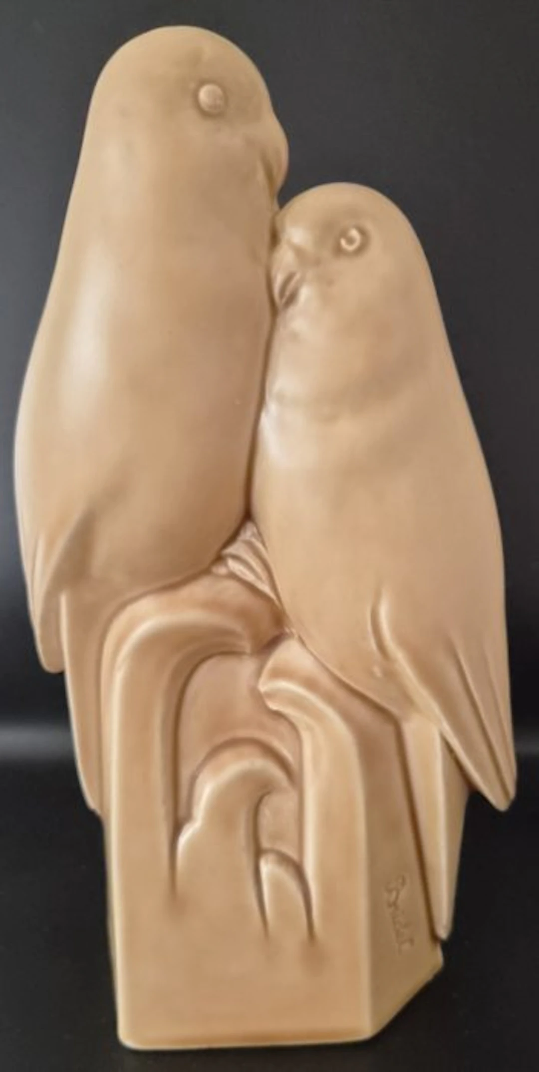 Bridet - Statuette, Dwergparkieten - 24 cm - Ceramic
