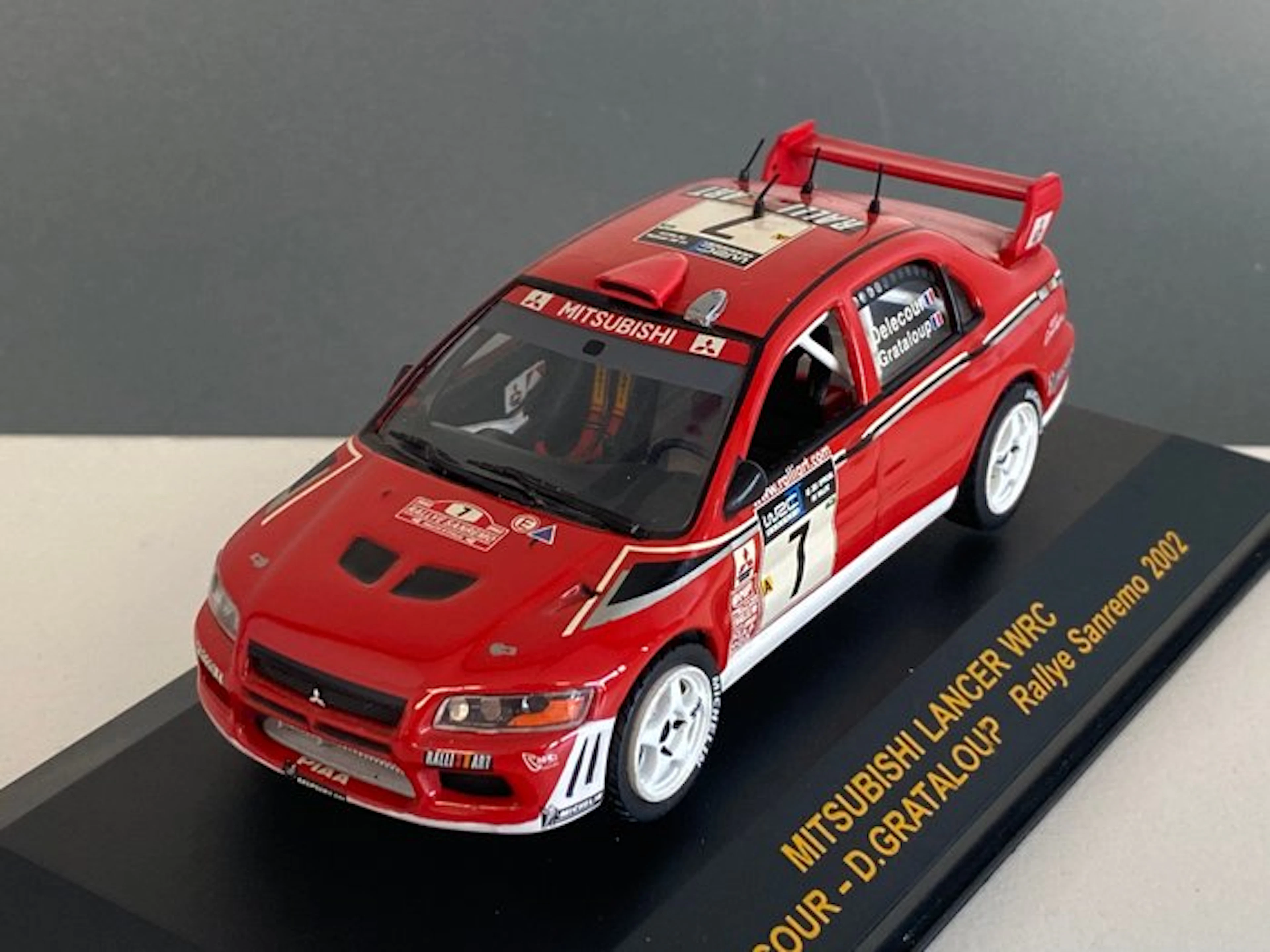 IXO 1:43 - Model race car - Mitsubishi Lancer WRC2 #7...
