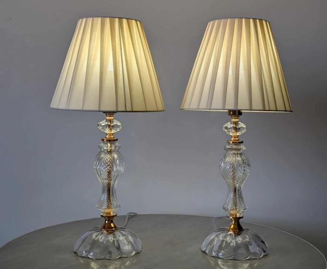 ARTELIGHT - Lamp (2) - Crystal - glass - Brass...
