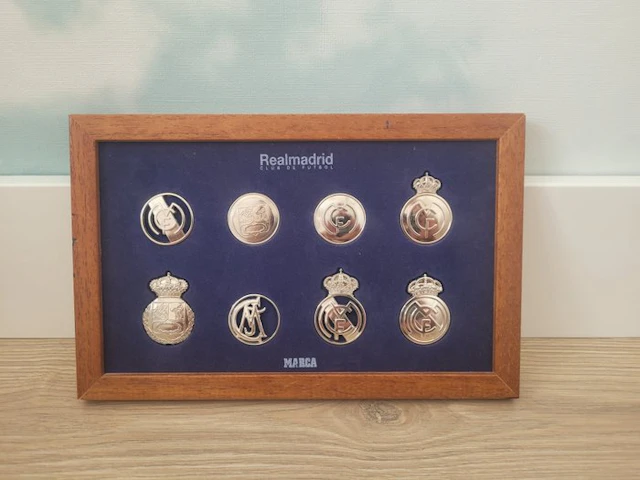 White Gold Crests Real Madrid Club de Fútbol.