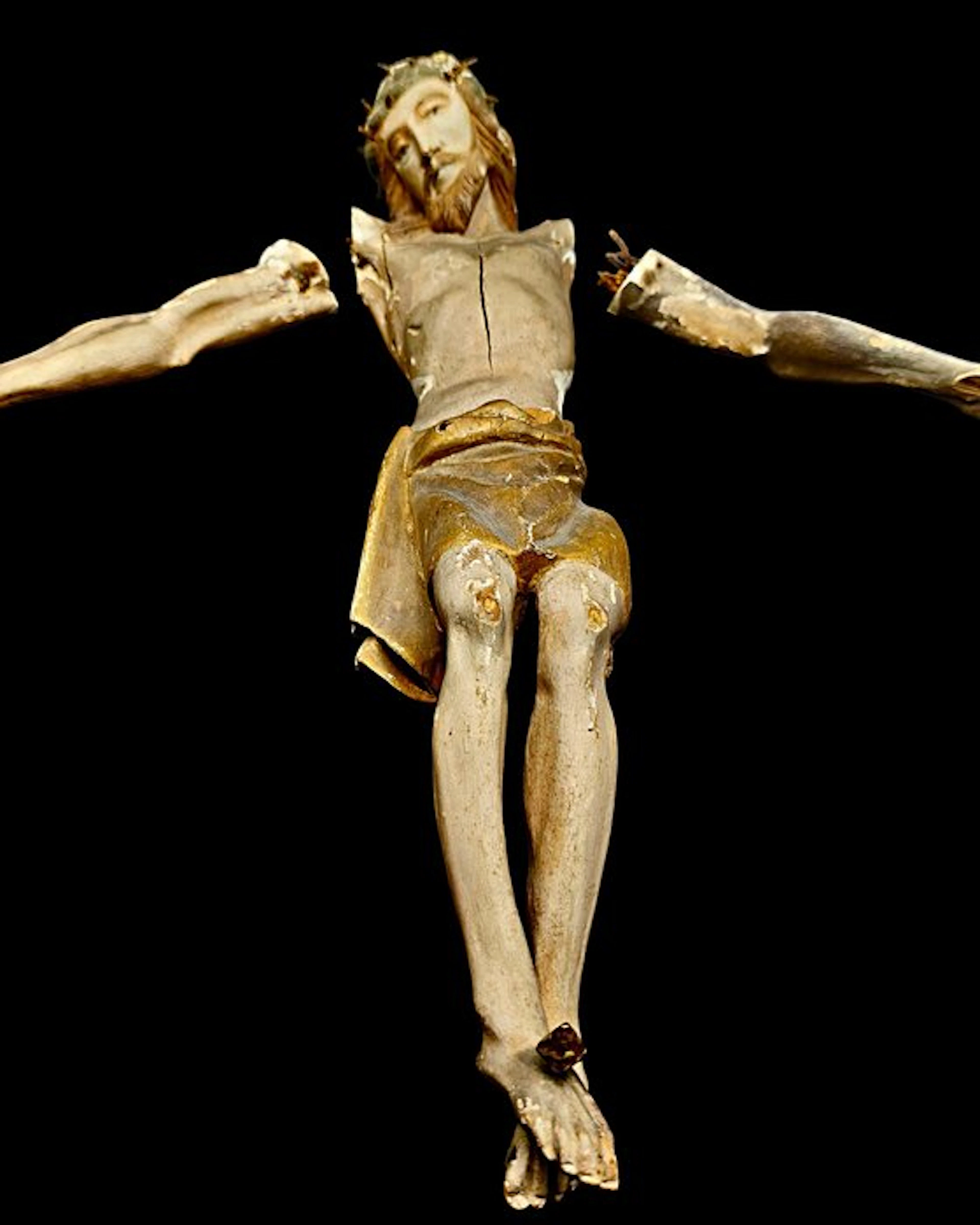 Crucifix - Wood - 1800-1850 - Corpus Christi - 54 cm