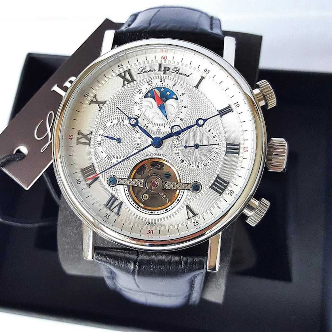 Lucien Piccard - Automatic - Calendar - Moon Sun - Open...