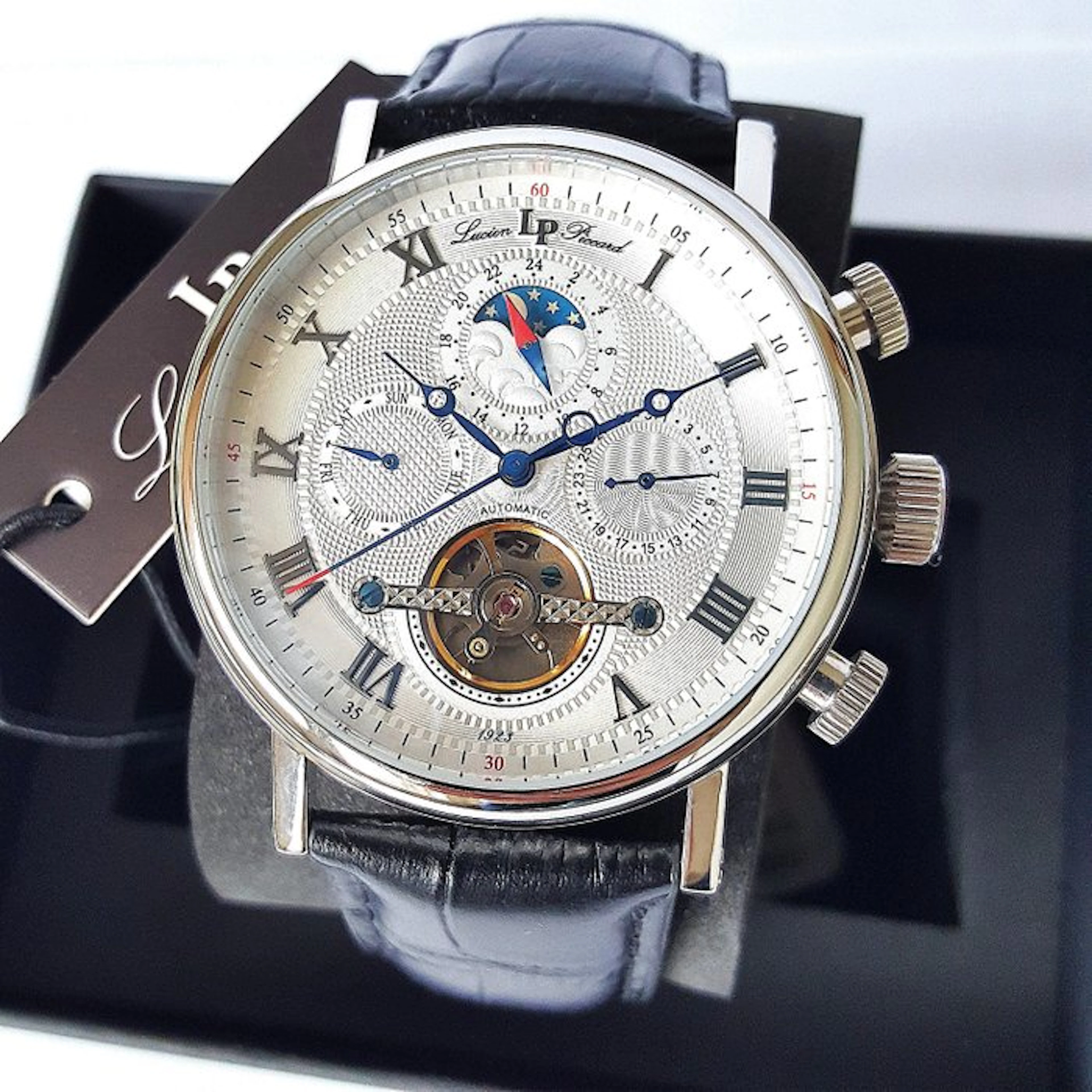 Lucien Piccard - Automatic - Calendar - Moon Sun - Open...