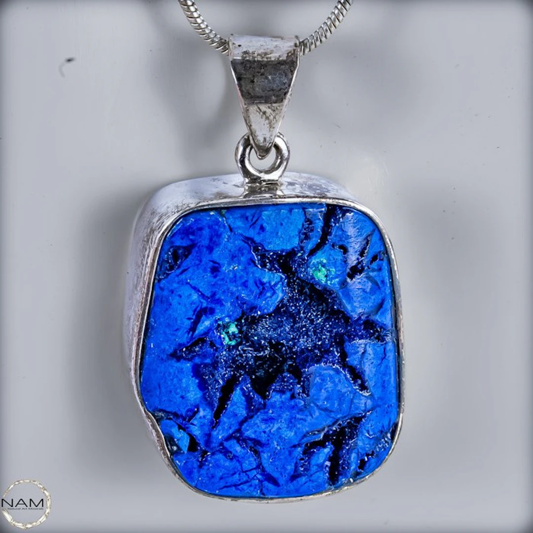 Very rare natural azurite nugget from Russia